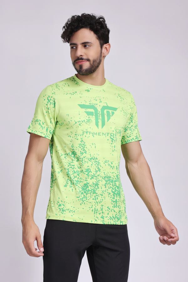 Men's Training/Workout Tee - Neon Green