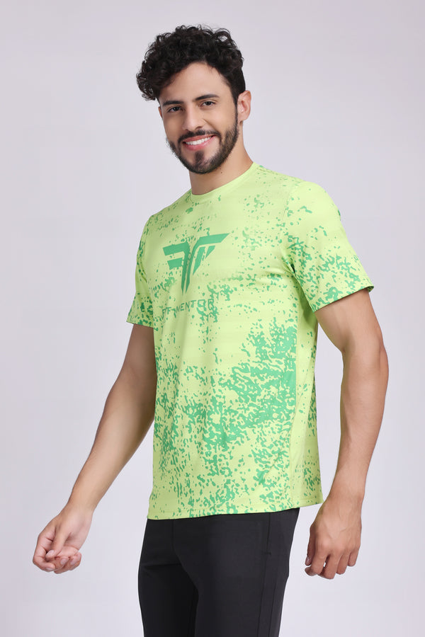 Men's Training/Workout Tee - Neon Green