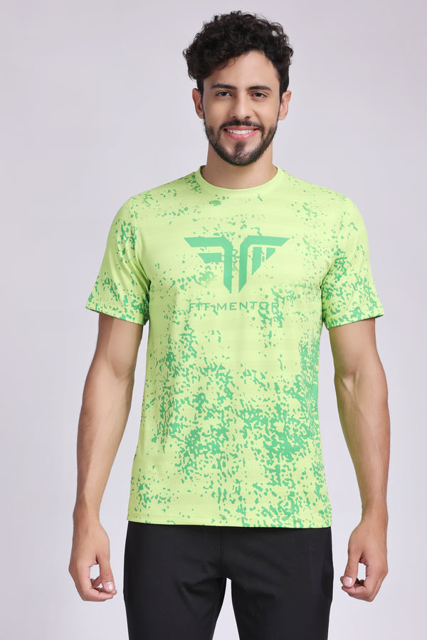 Men's Training/Workout Tee - Neon Green