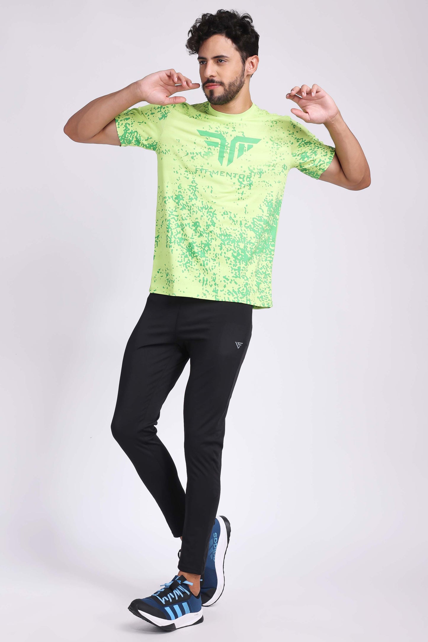 Men's Training/Workout Tee - Neon Green