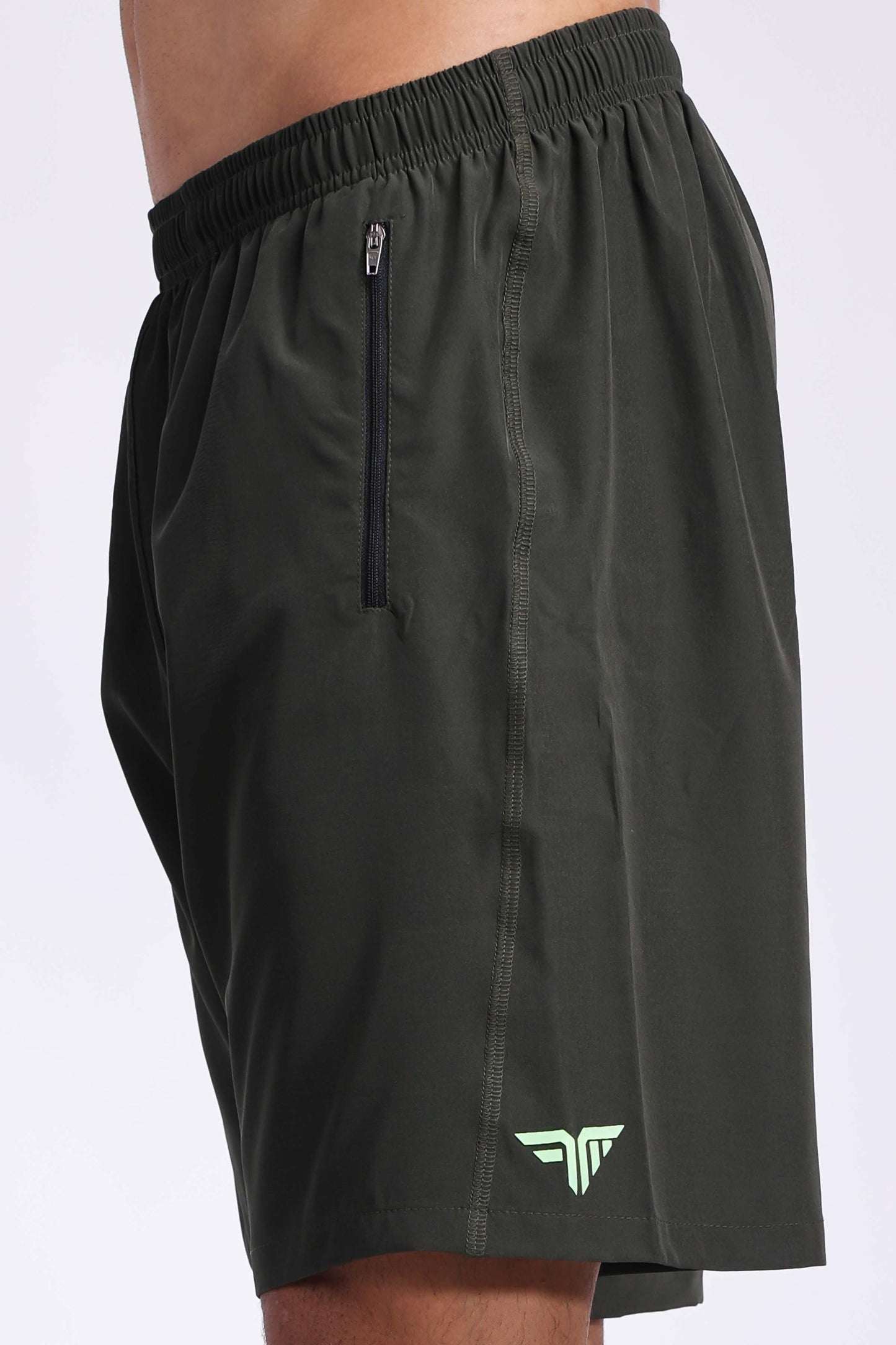 Men's Lycra Training Shorts - Olive