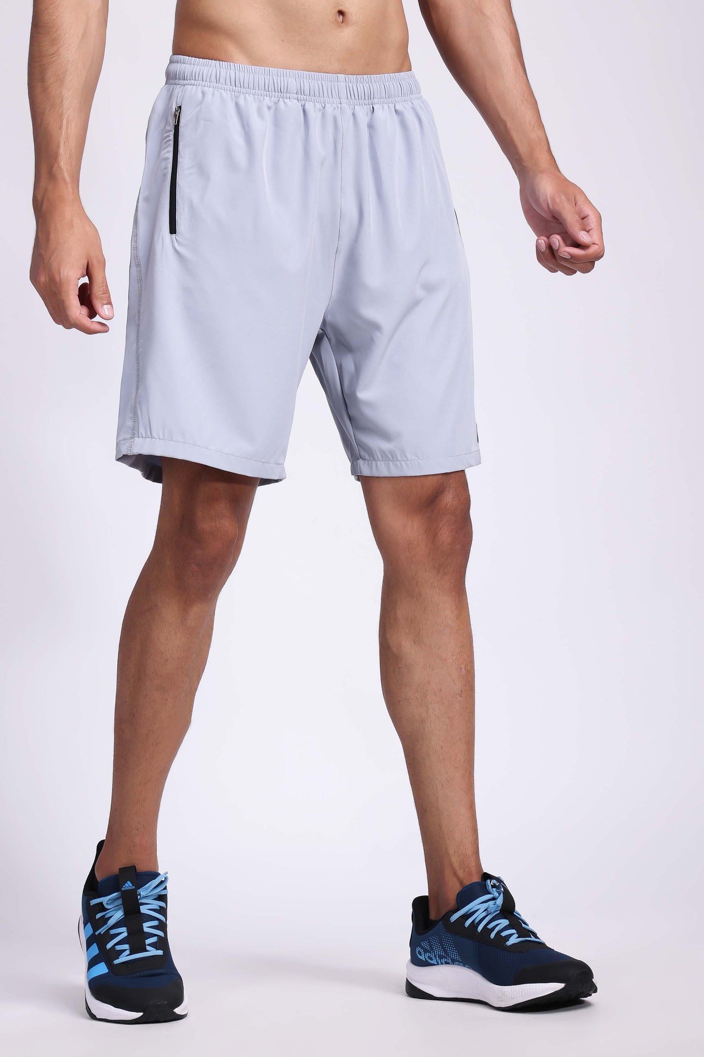 Men's Lycra Training Shorts - Light Grey
