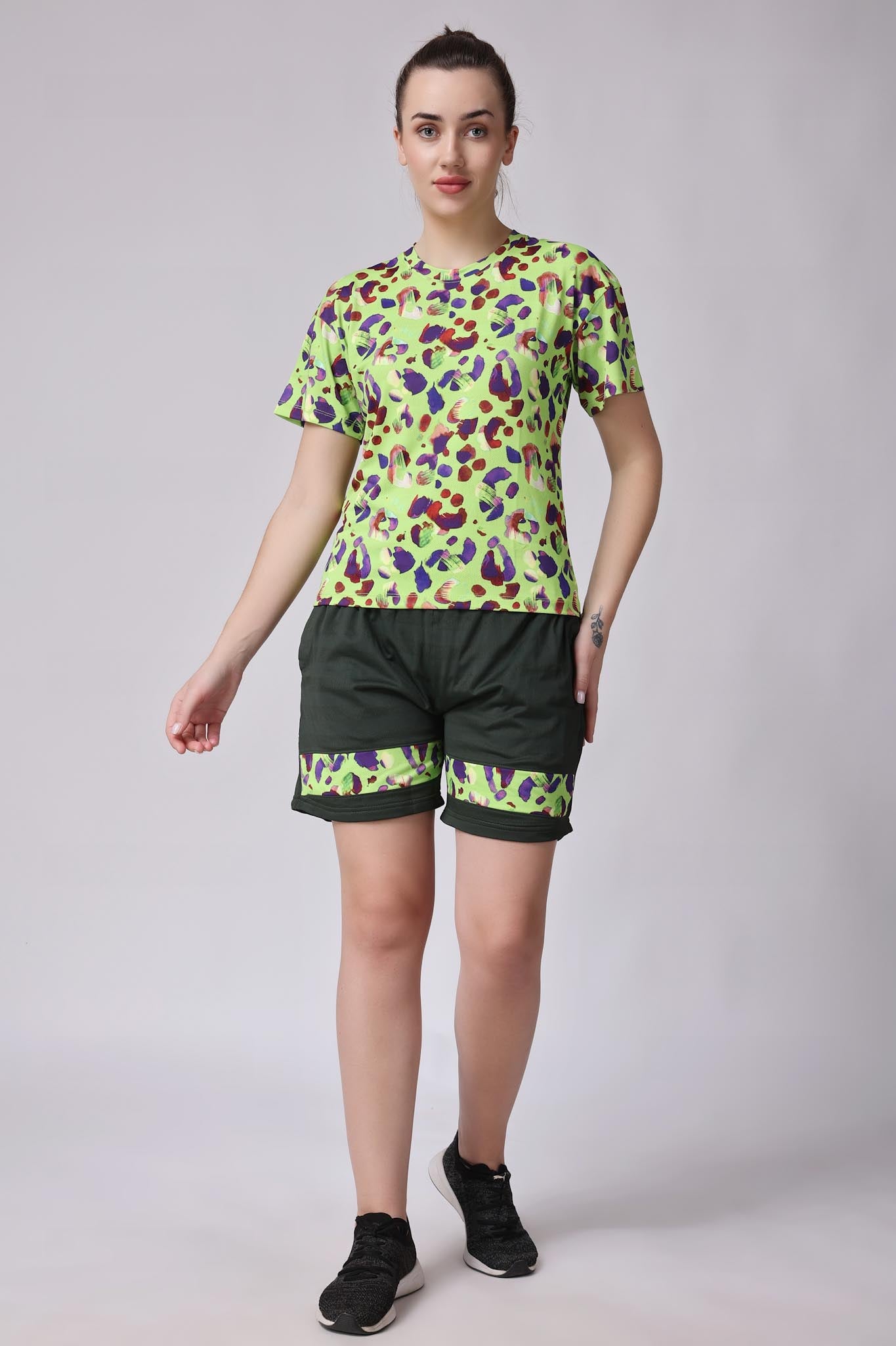Women's Peridot Coord Set - Neon Green