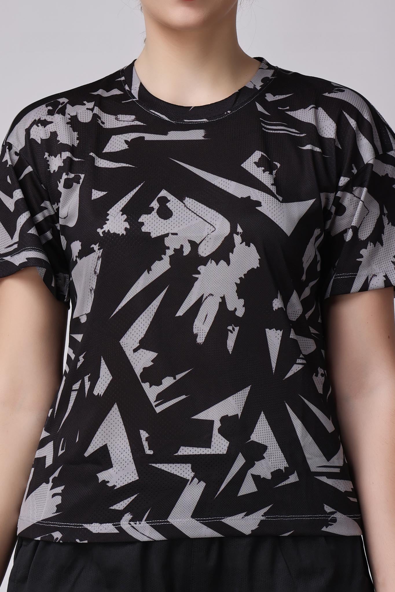 Women's Onyx Tennis Coord Set - Black