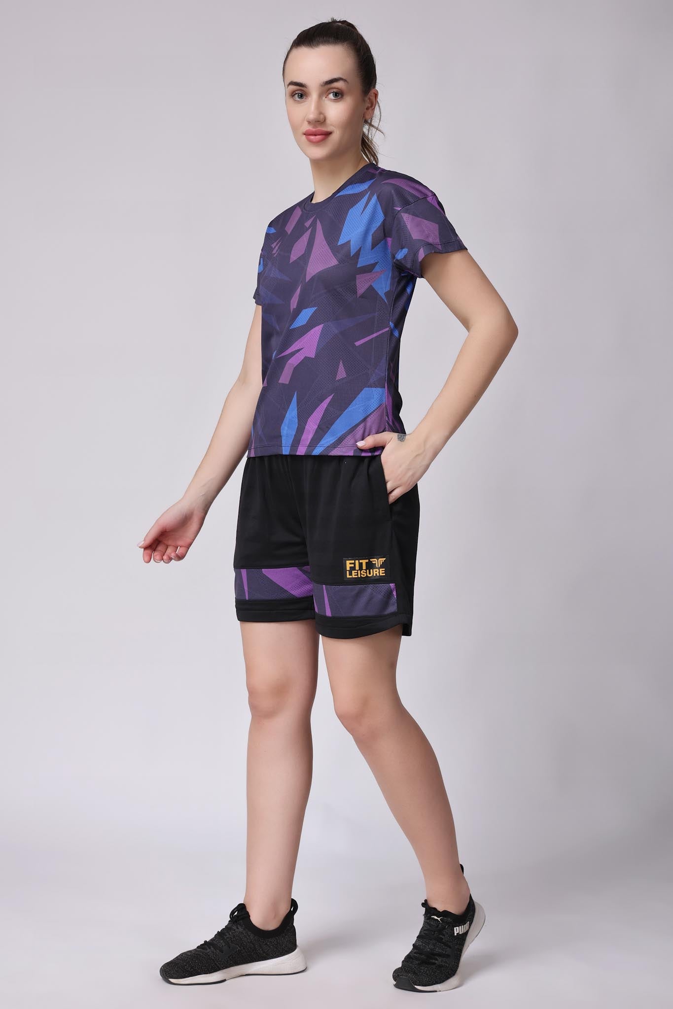 Women's Sapphire Badminton Coord Set - Dark Purple