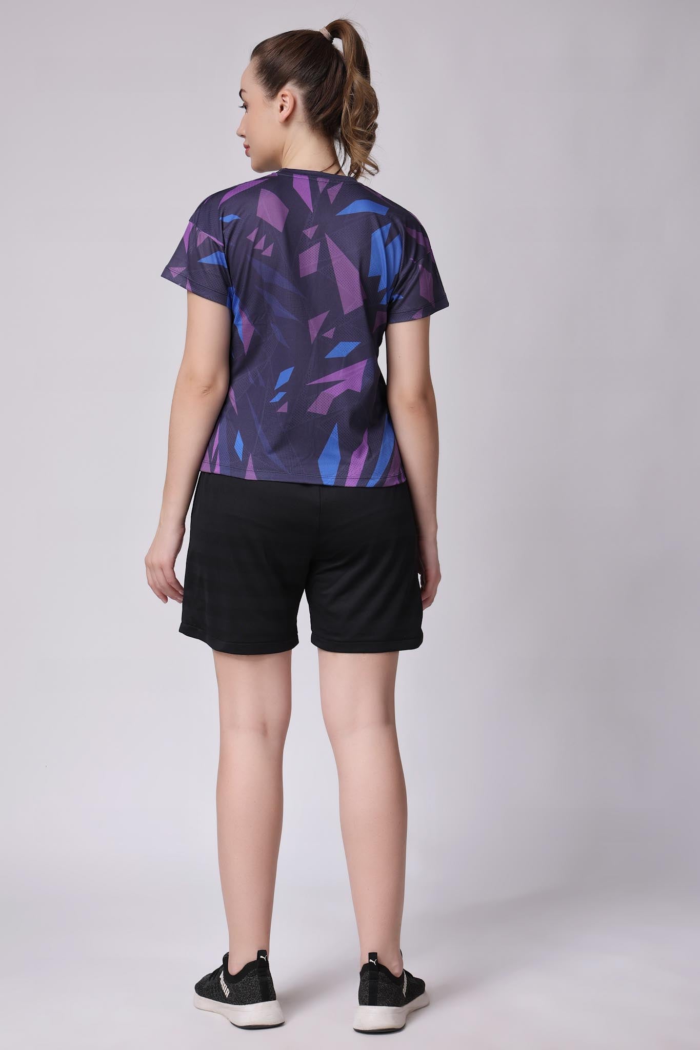 Women's Sapphire Badminton Coord Set - Dark Purple