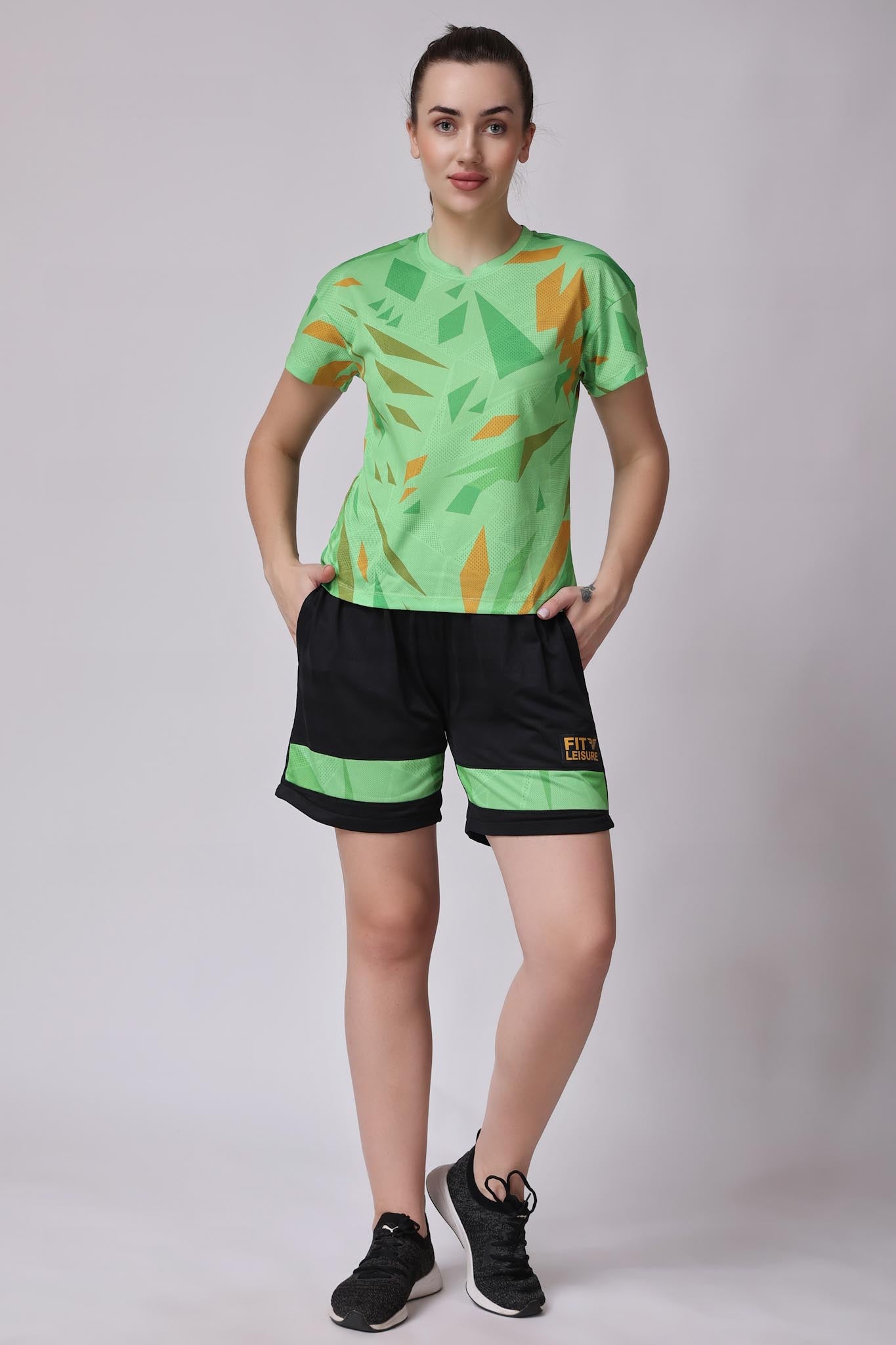 Women's Agate Tennis Coord Set - Neon Green