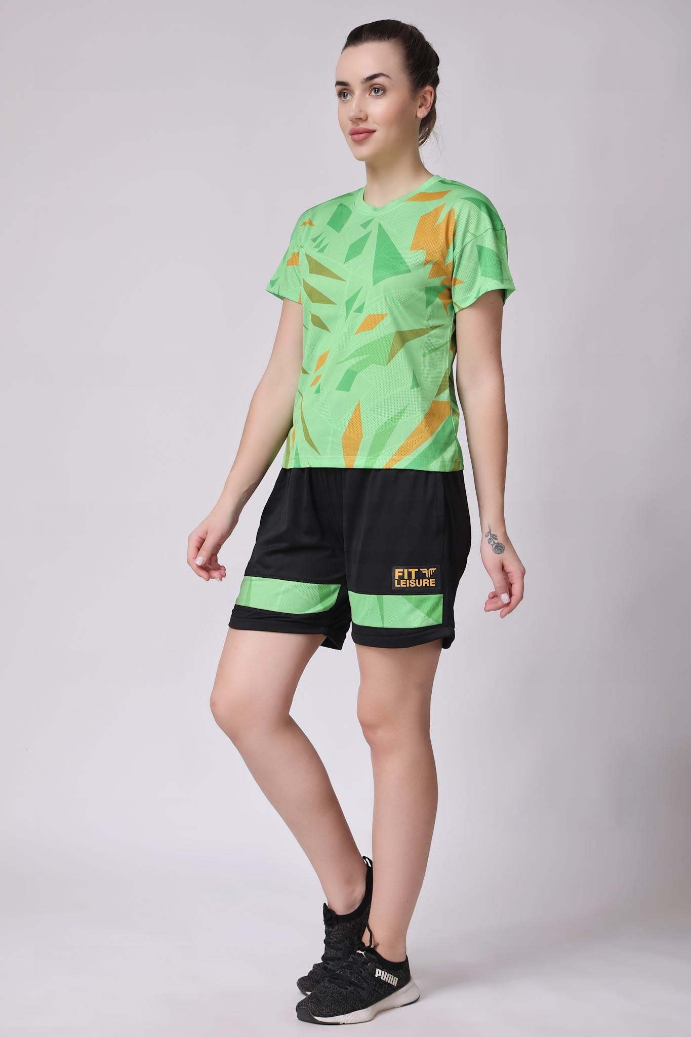 Women's Agate Tennis Coord Set - Neon Green