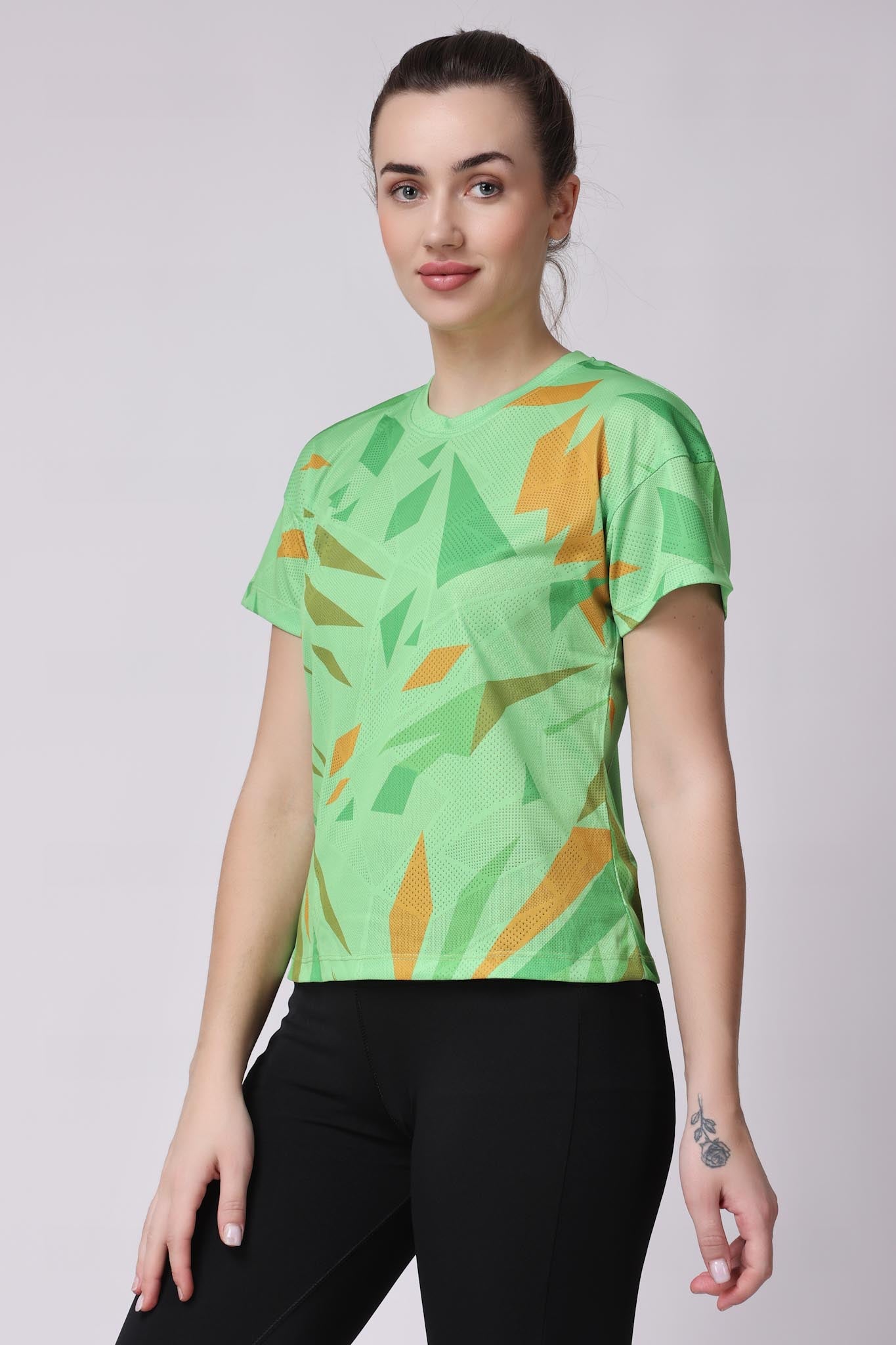 Women's Agate Tennis Tee - Neon Green
