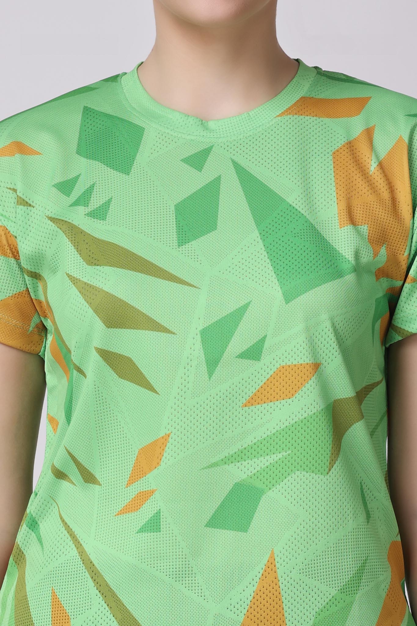 Women's Agate Tennis Tee - Neon Green