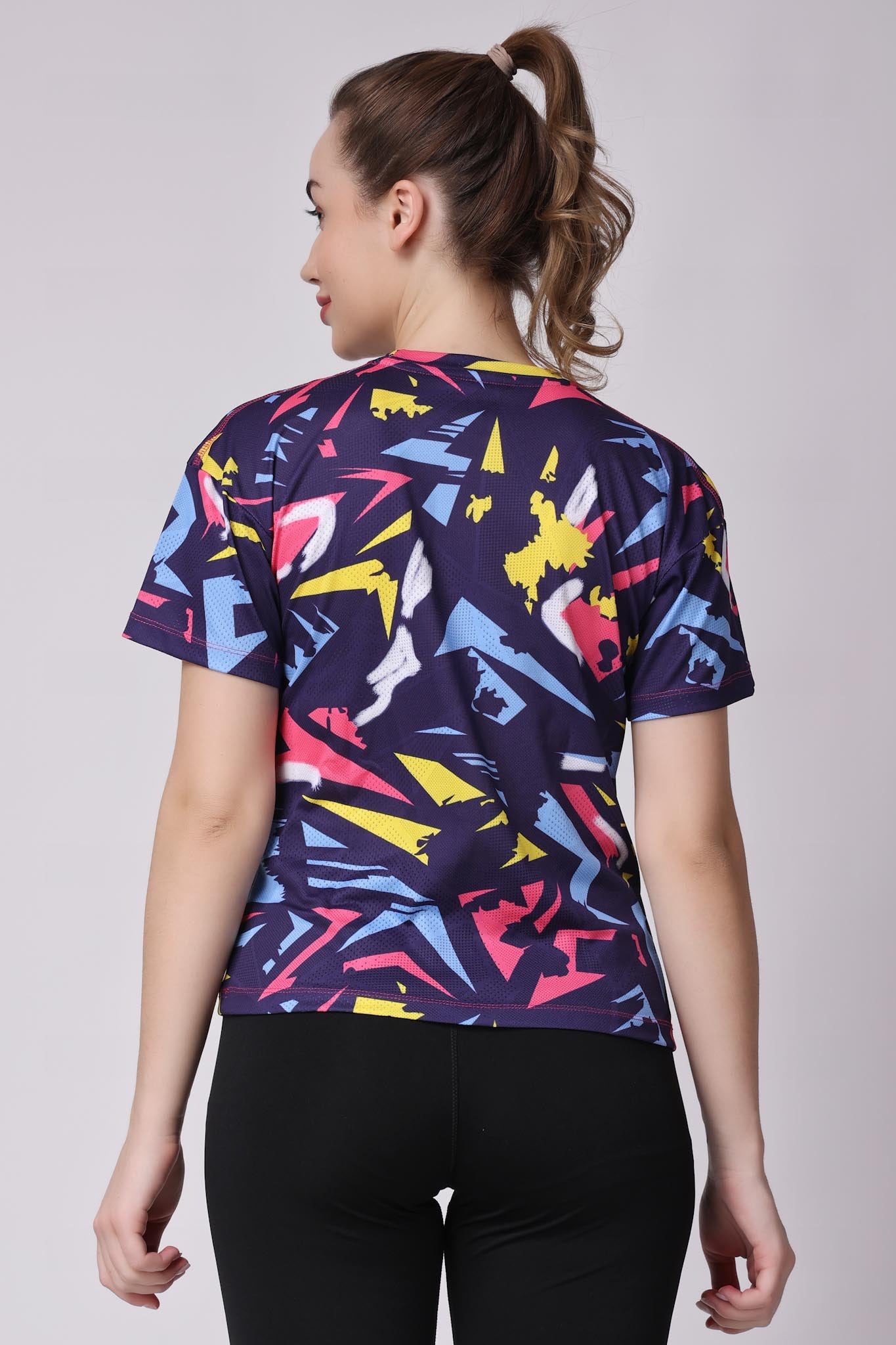 Women's Lapis Badminton Tee - Purple