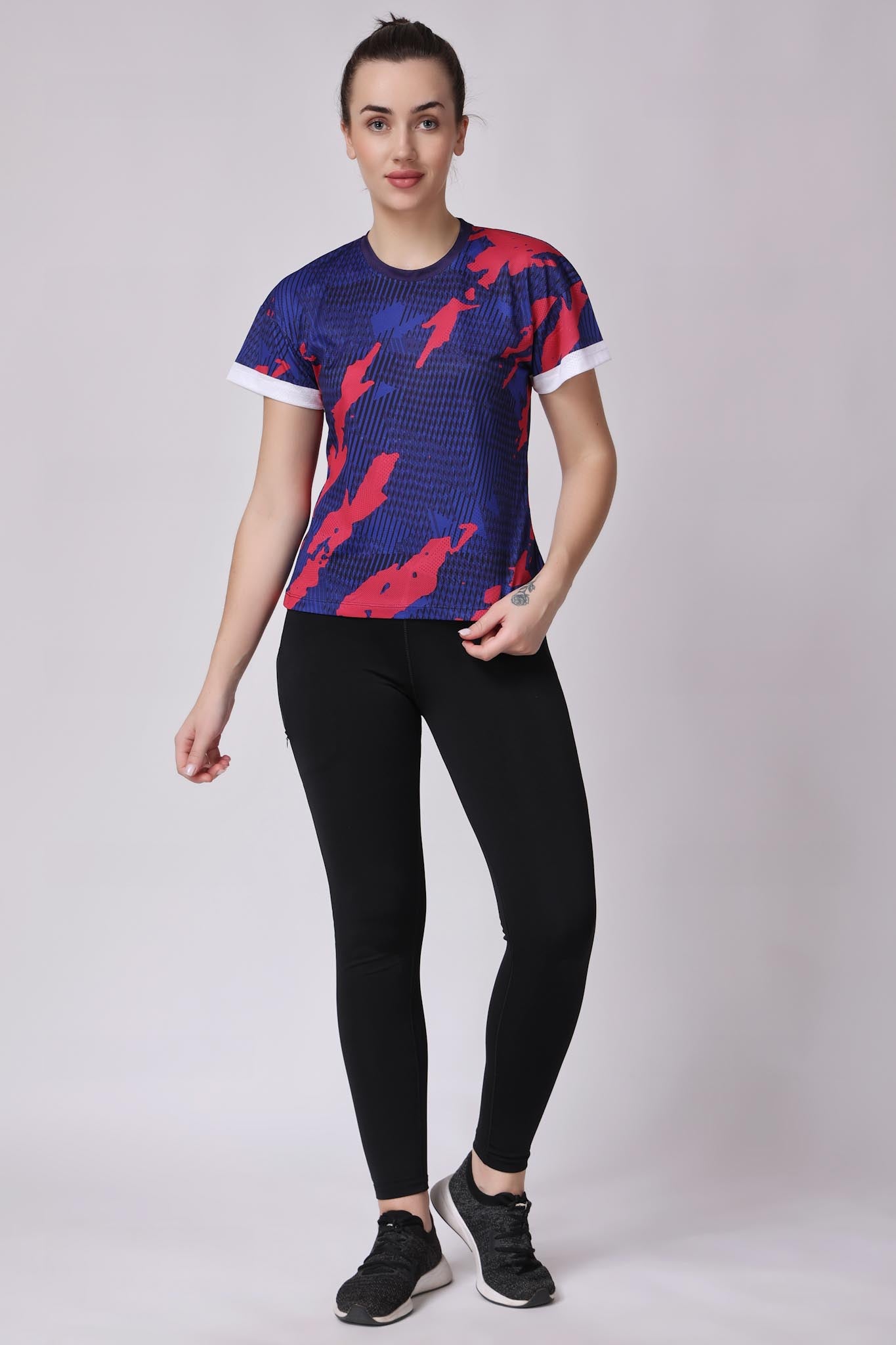 Women's Azurite Badminton Tee - Purple