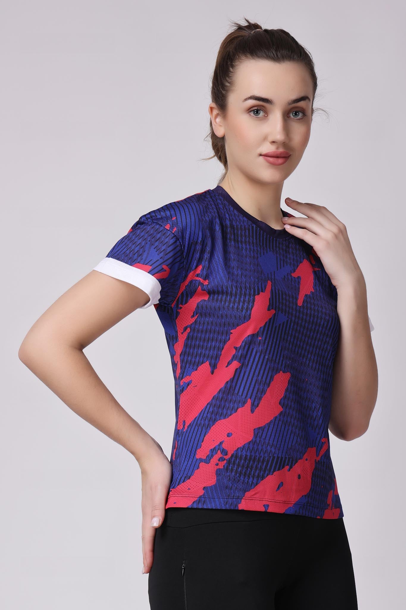 Women's Azurite Badminton Tee - Purple