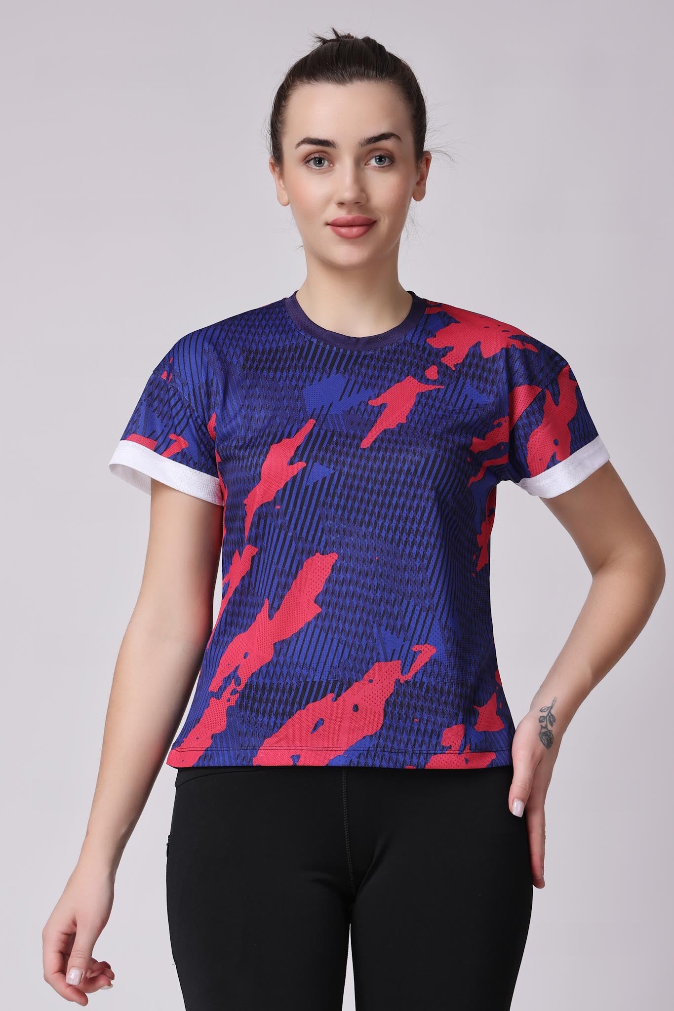 Women's Azurite Badminton Tee - Purple