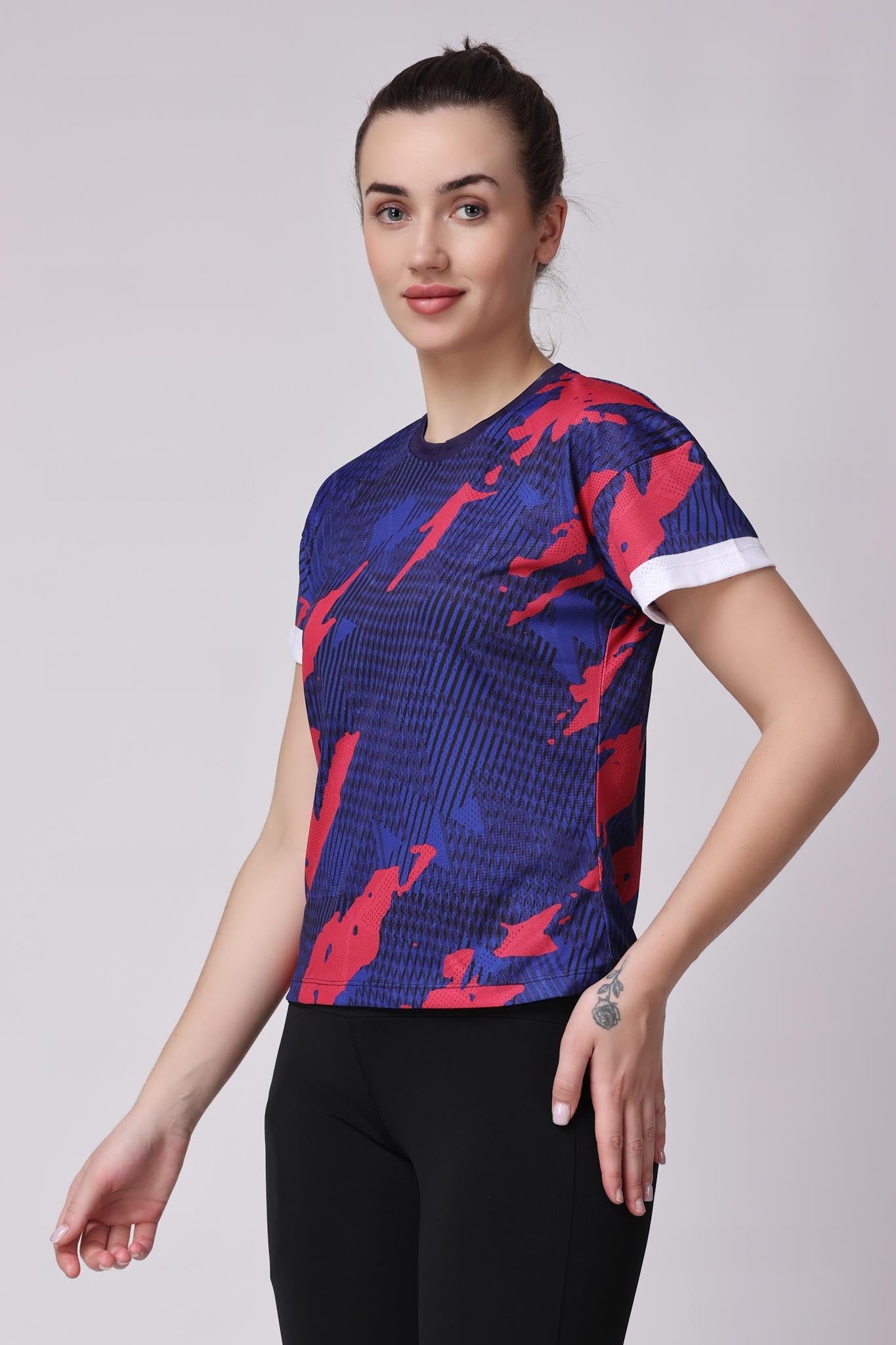 Women's Azurite Badminton Tee - Purple