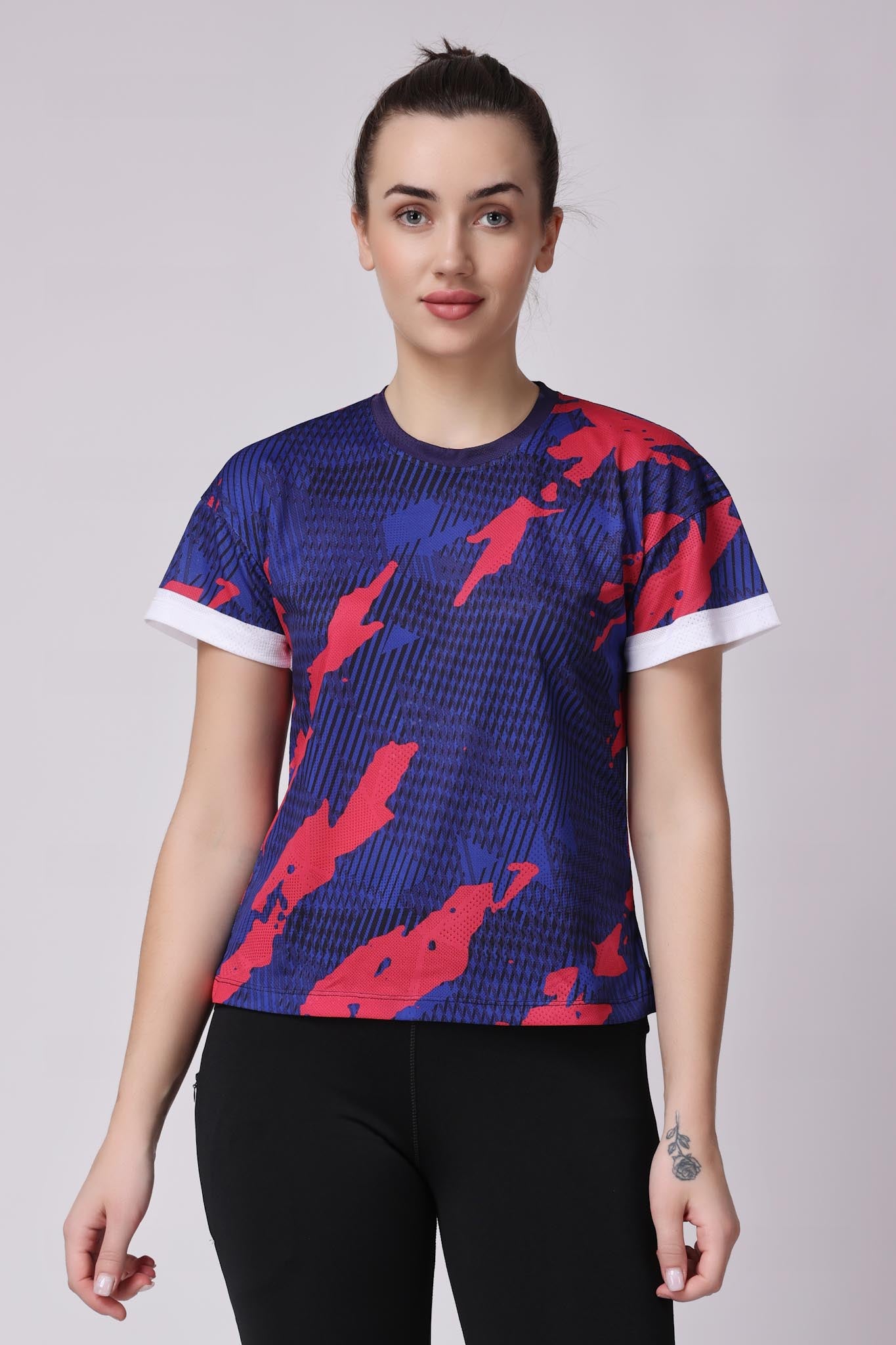 Women's Azurite Badminton Tee - Purple