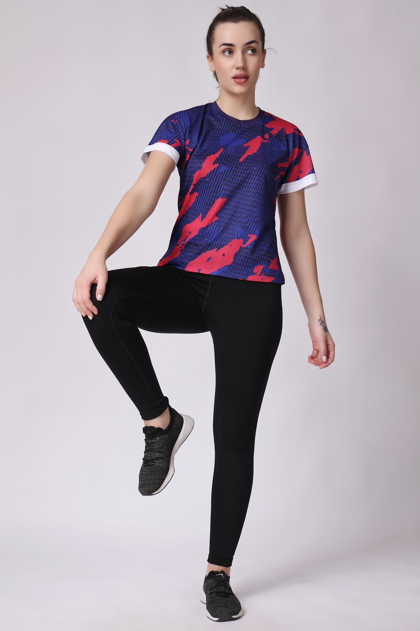 Women's Azurite Badminton Tee - Purple