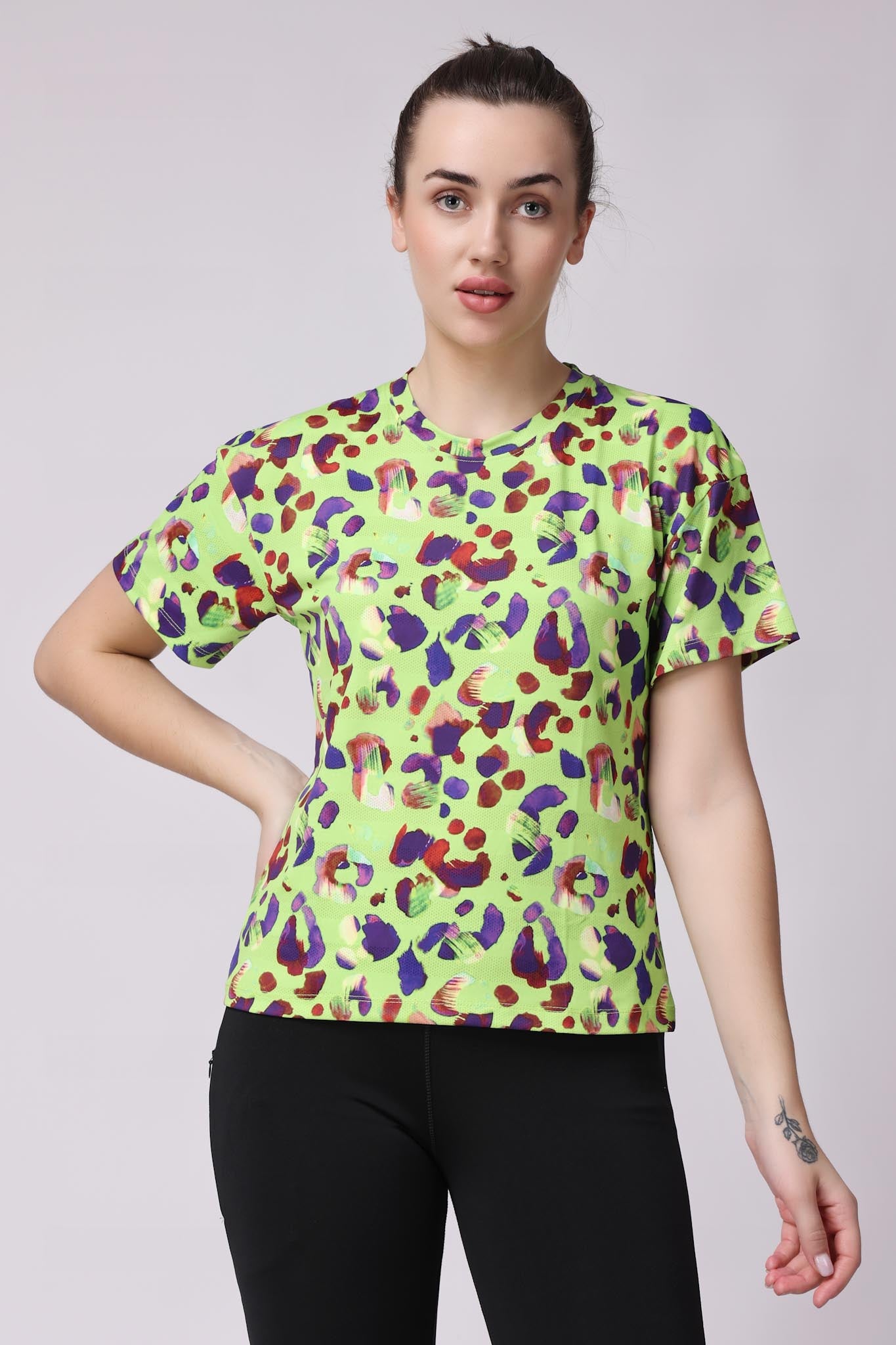 Women's Peridot Tee - Neon Green