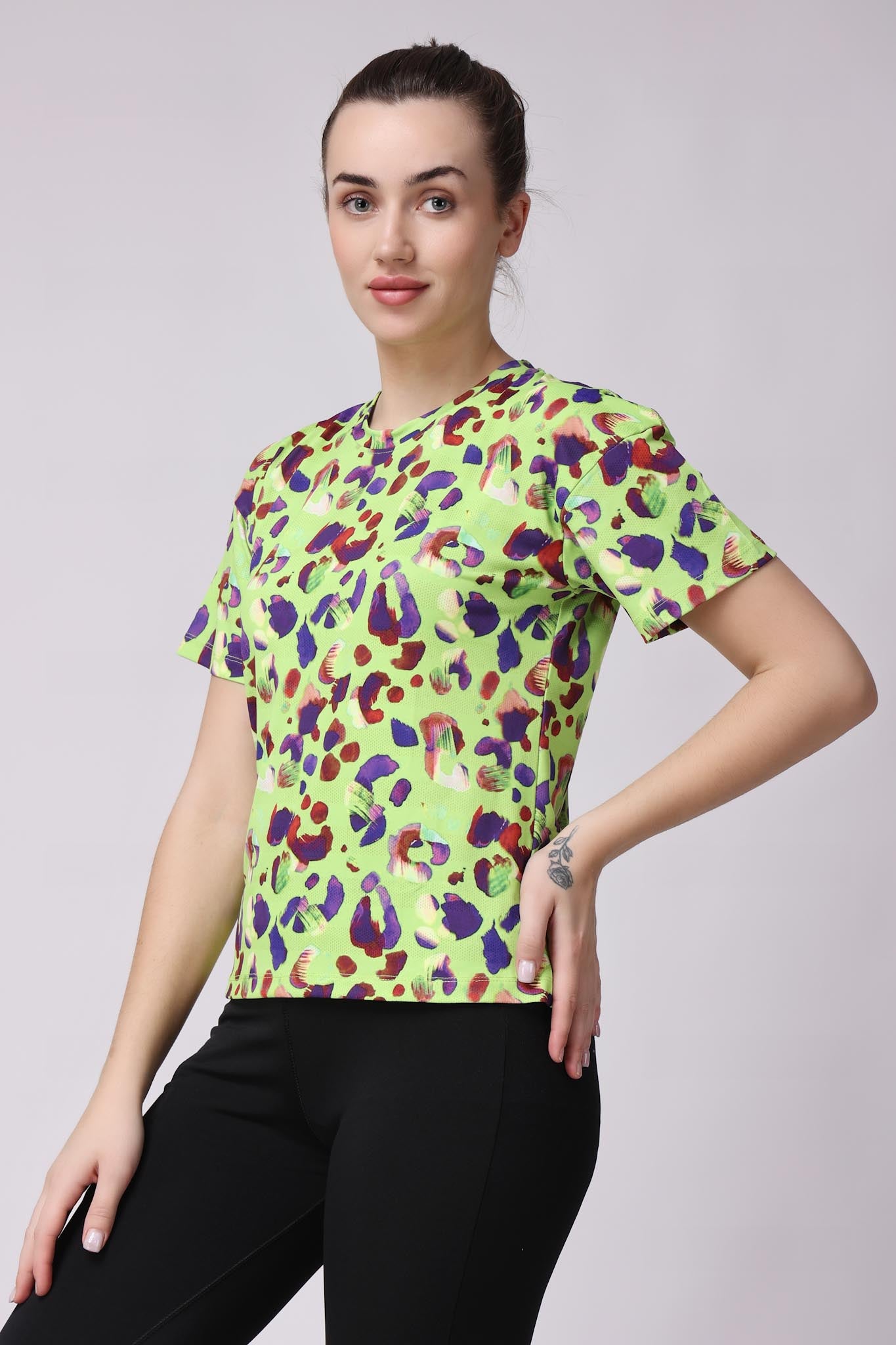 Women's Peridot Tee - Neon Green