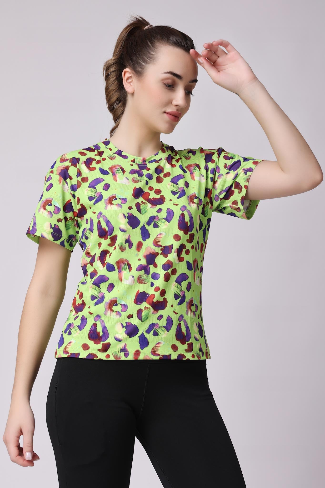 Women's Peridot Tee - Neon Green