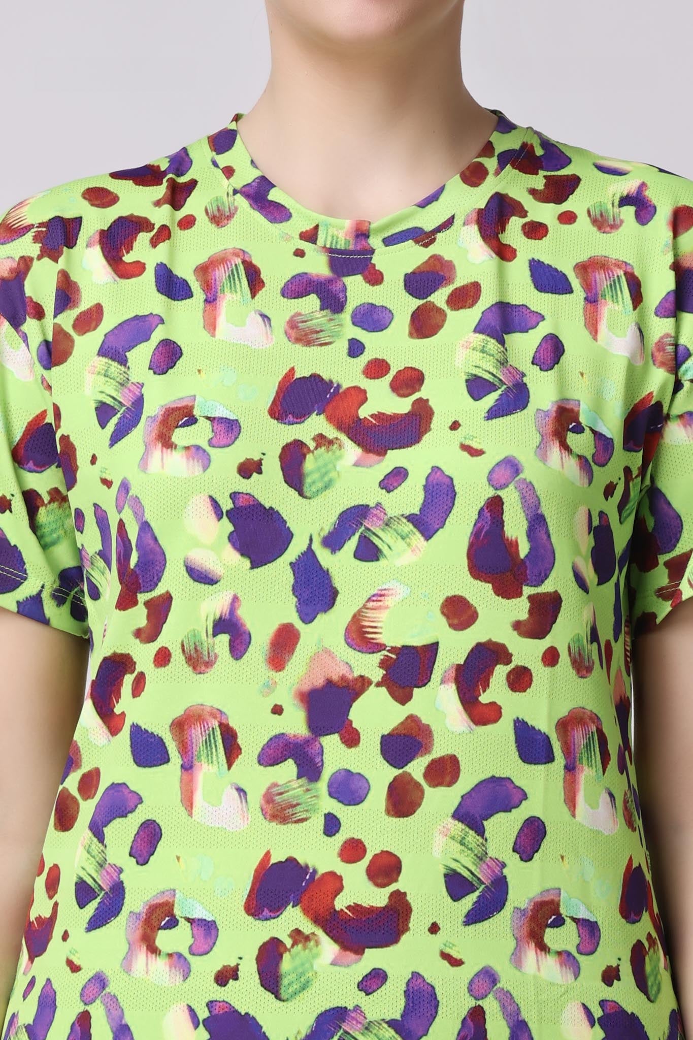 Women's Peridot Tee - Neon Green