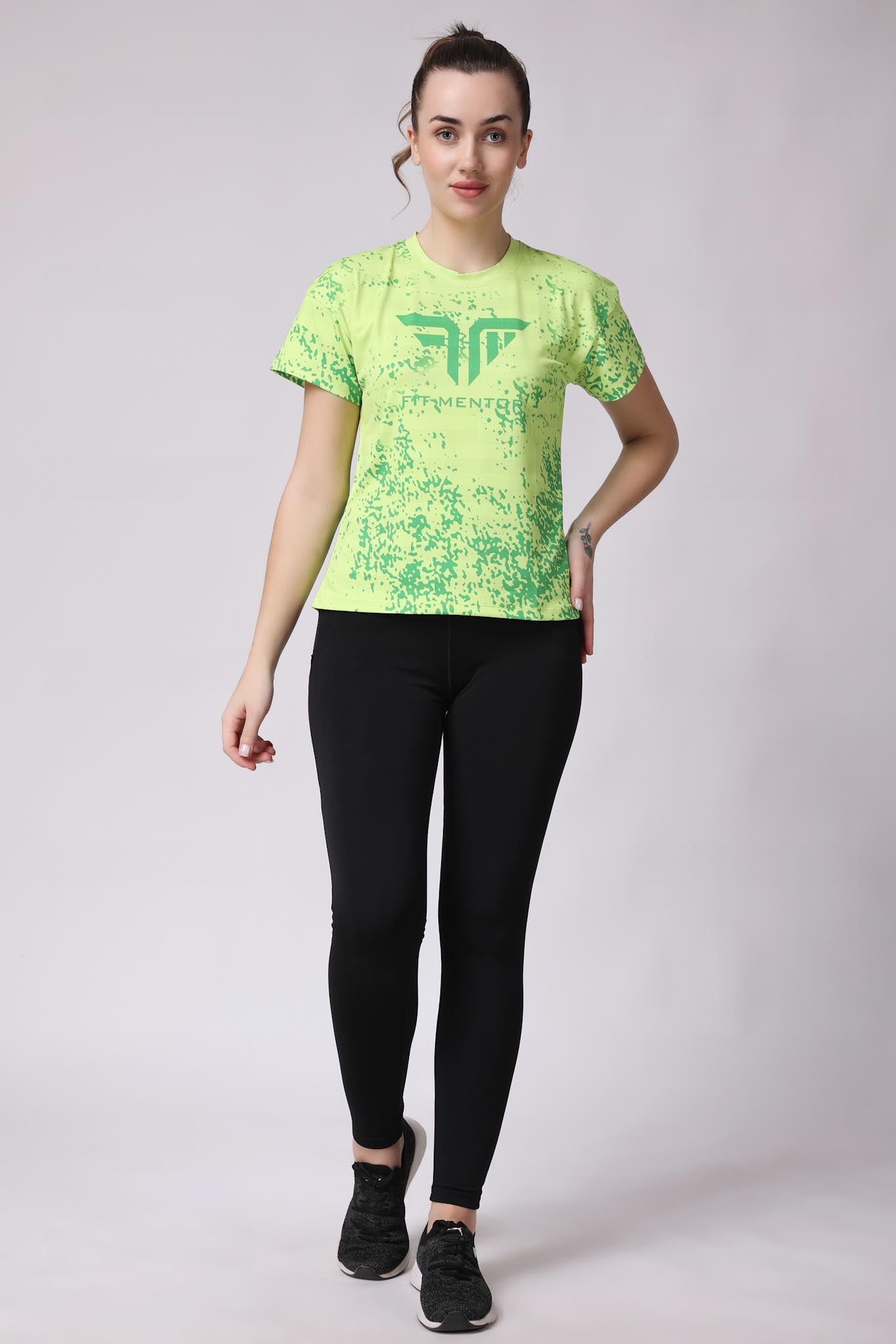 Women's Training/Workout Tee - Neon Green