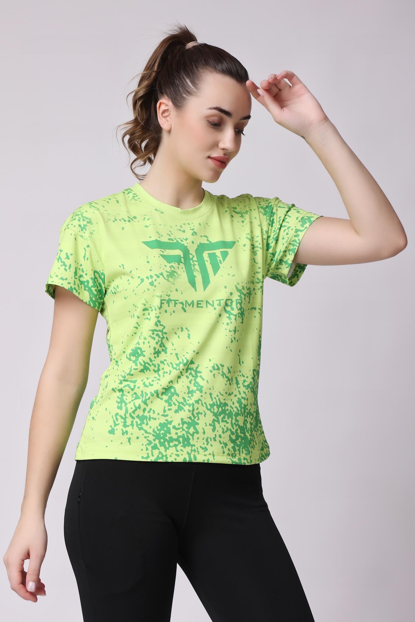 Women's Training/Workout Tee - Neon Green