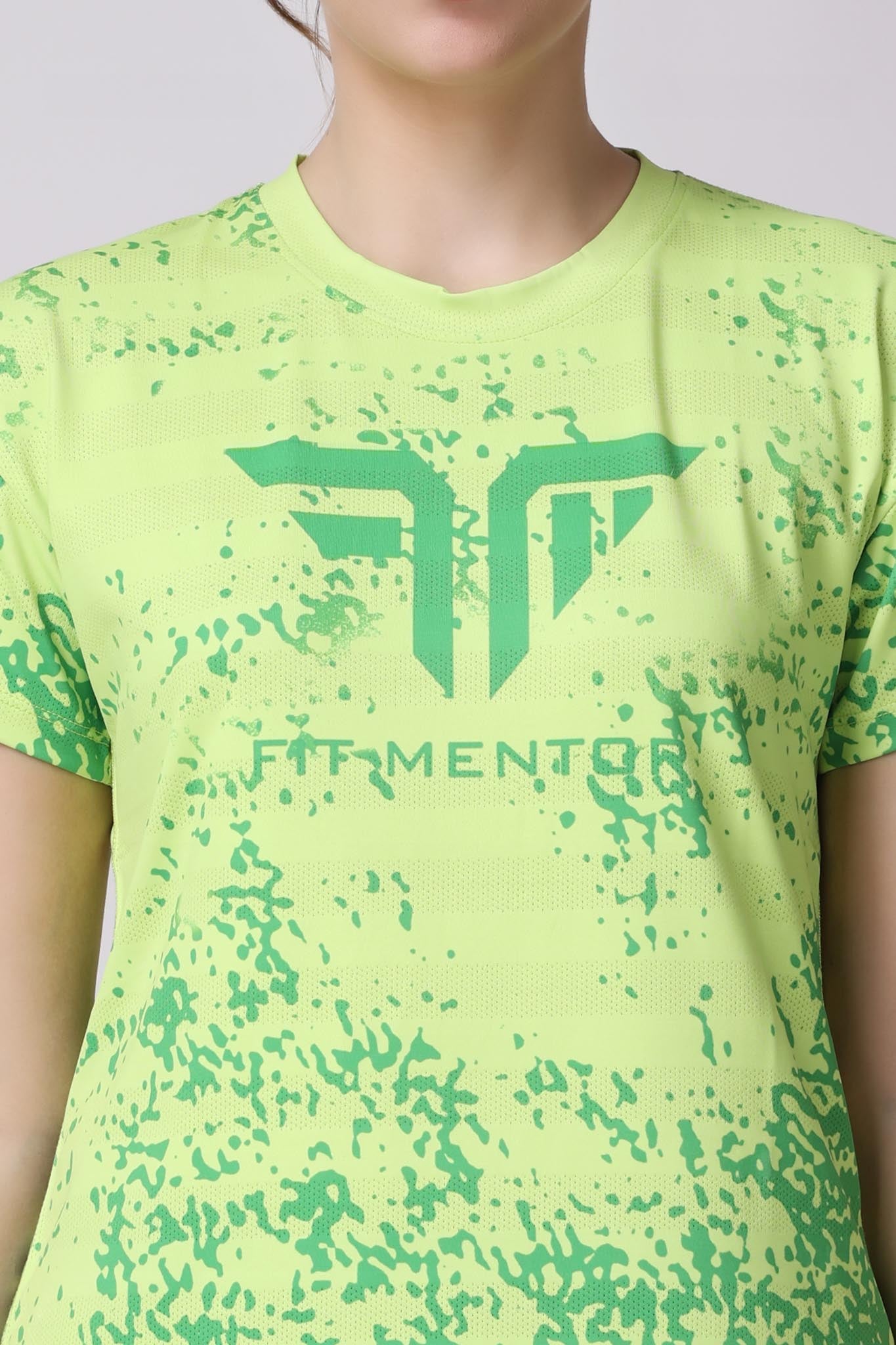 Women's Training/Workout Tee - Neon Green