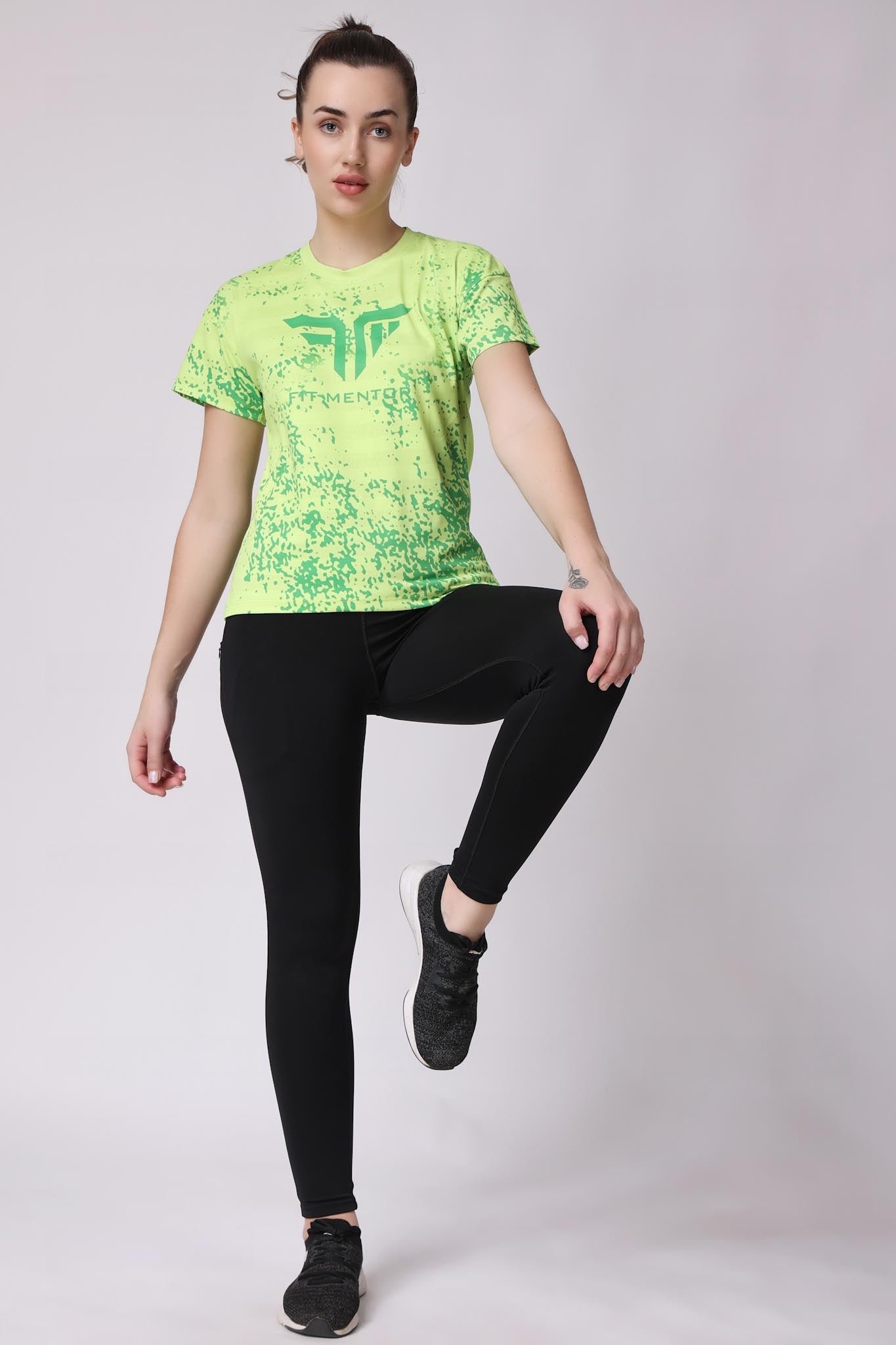 Women's Training/Workout Tee - Neon Green