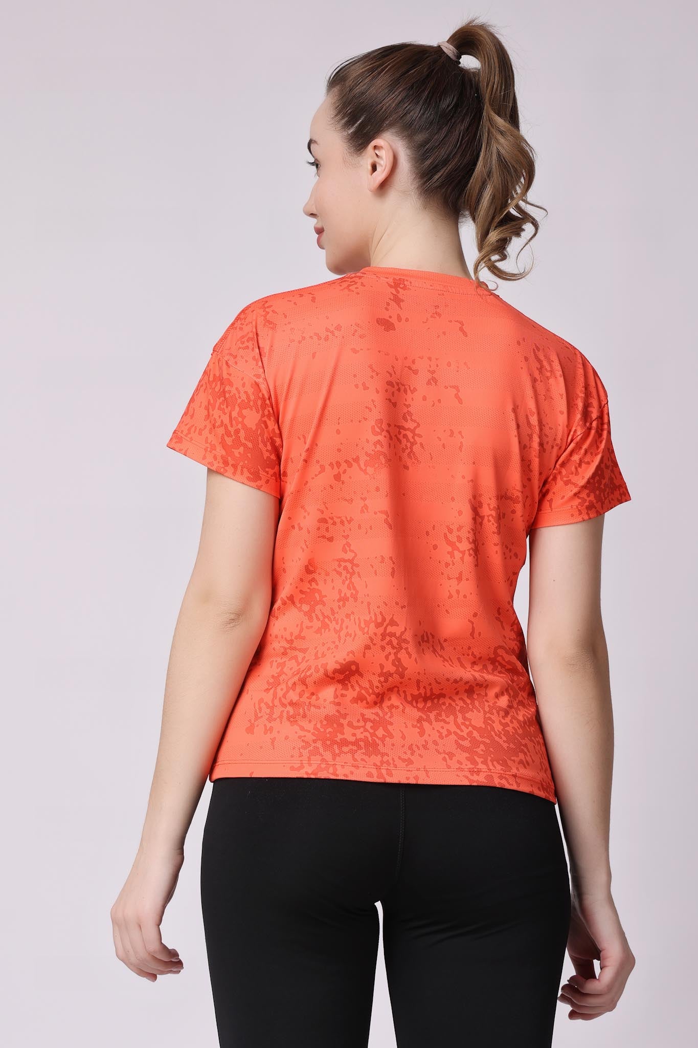 Women's Training/Workout Tee - Neon Orange