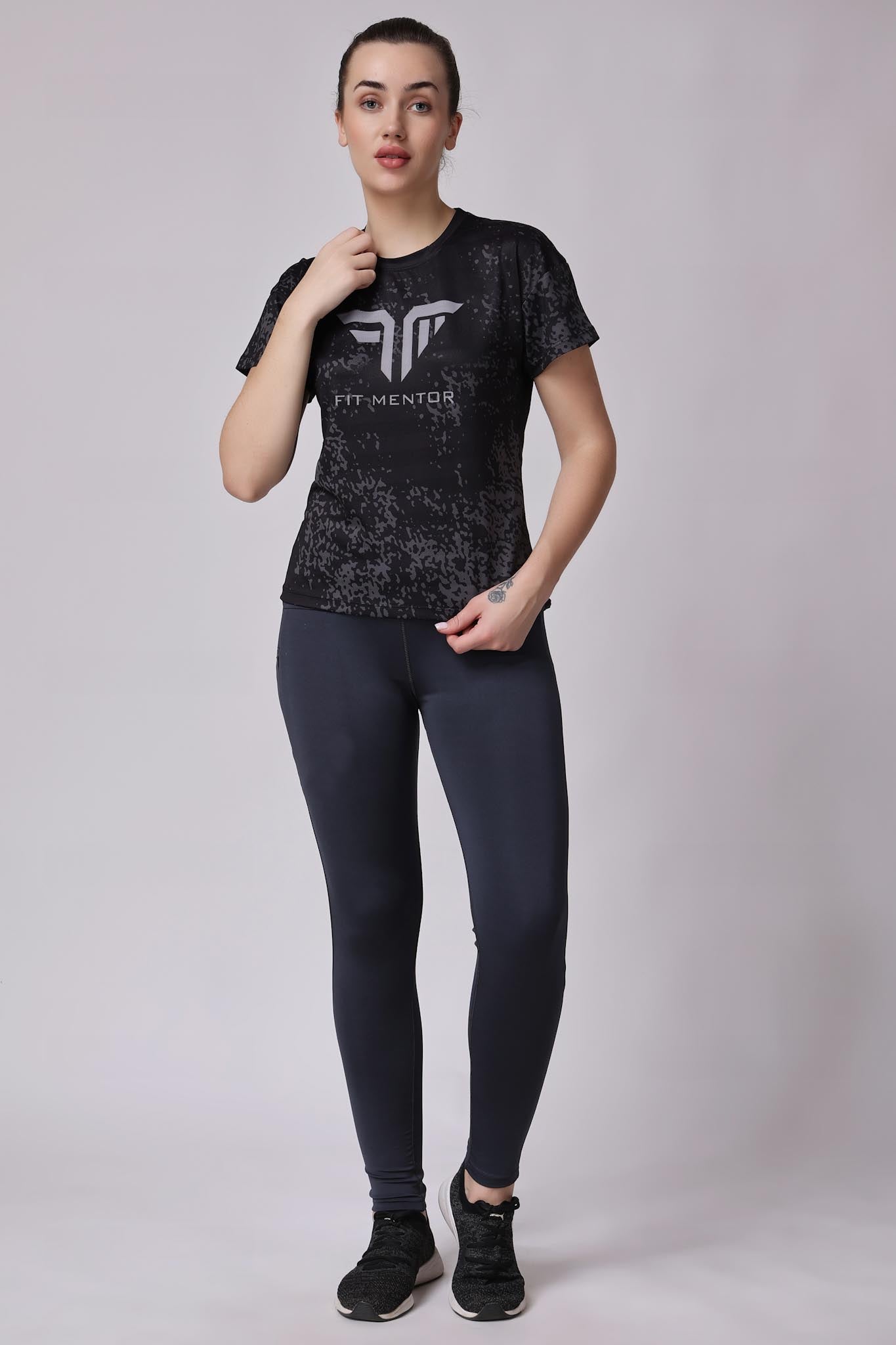 Women's Training/Workout Tee - Black