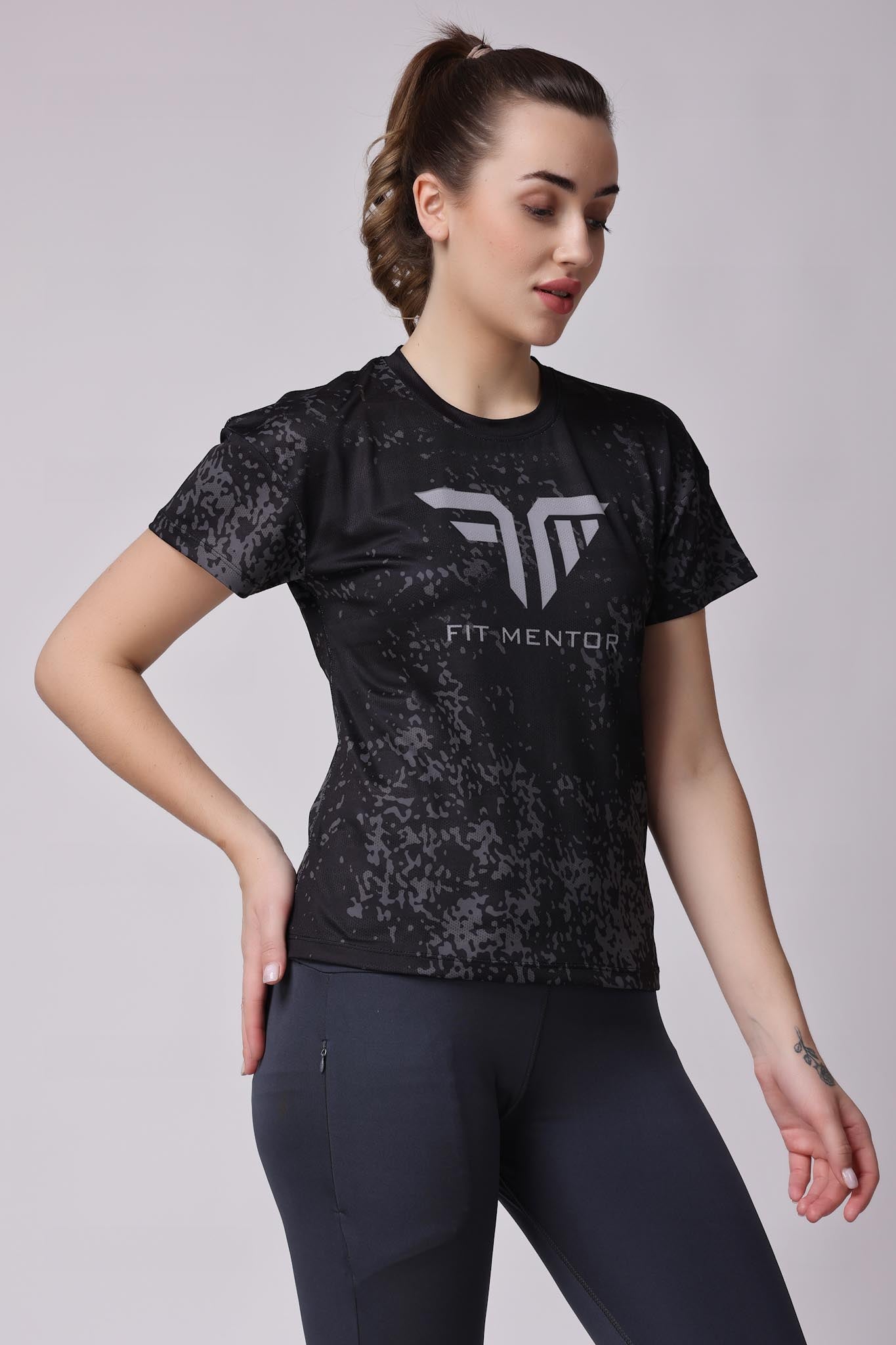 Women's Training/Workout Tee - Black