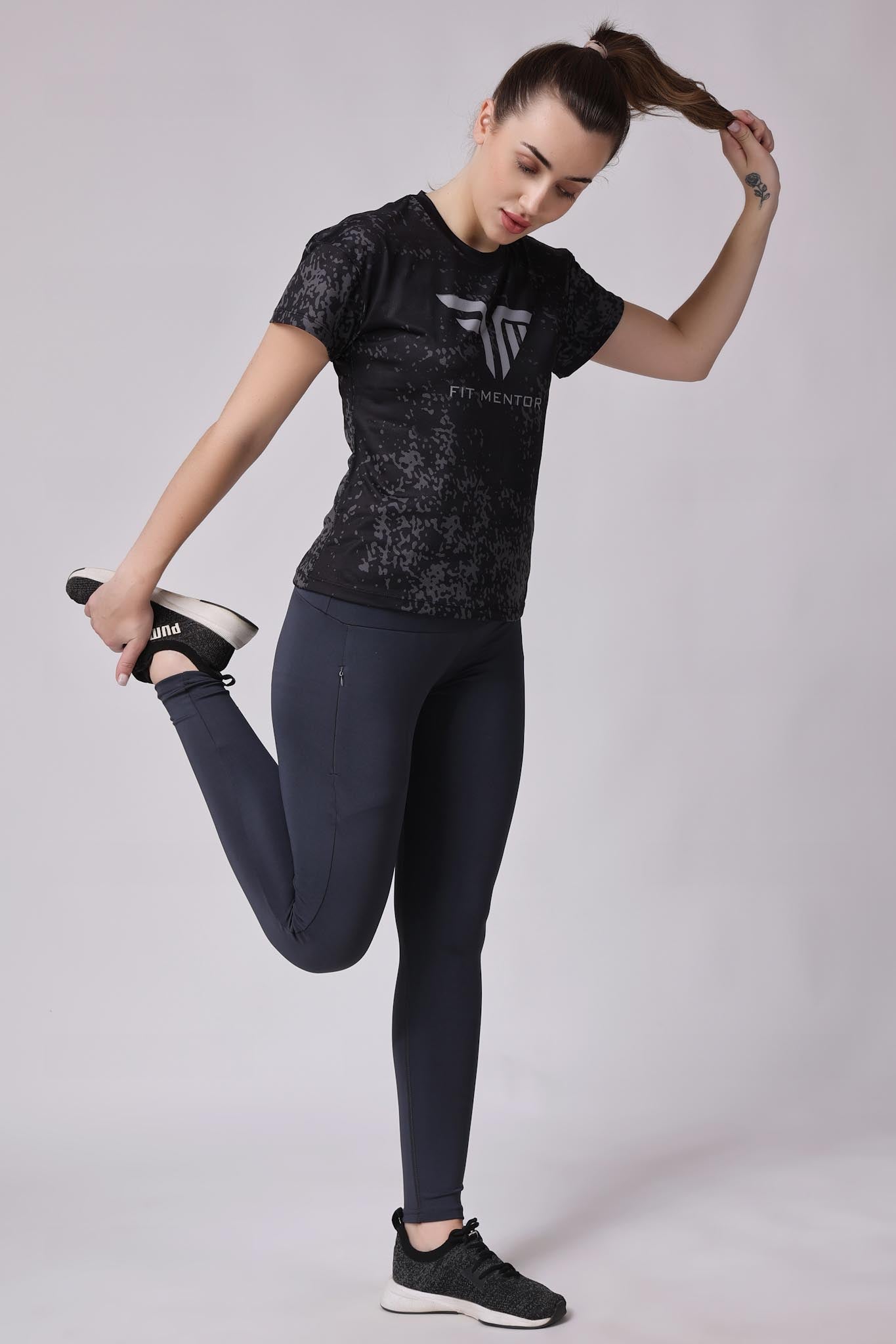 Women's Training/Workout Tee - Black