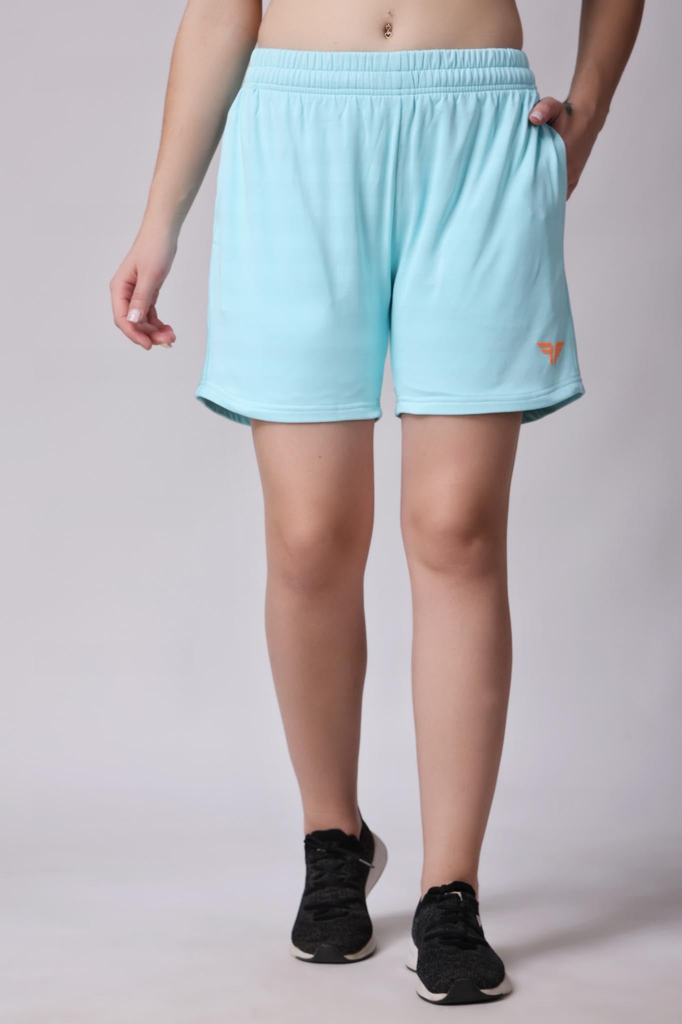 Women's Travel Shorts - Sky Light