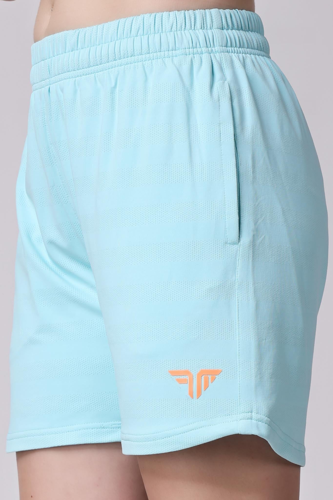 Women's Travel Shorts - Sky Light