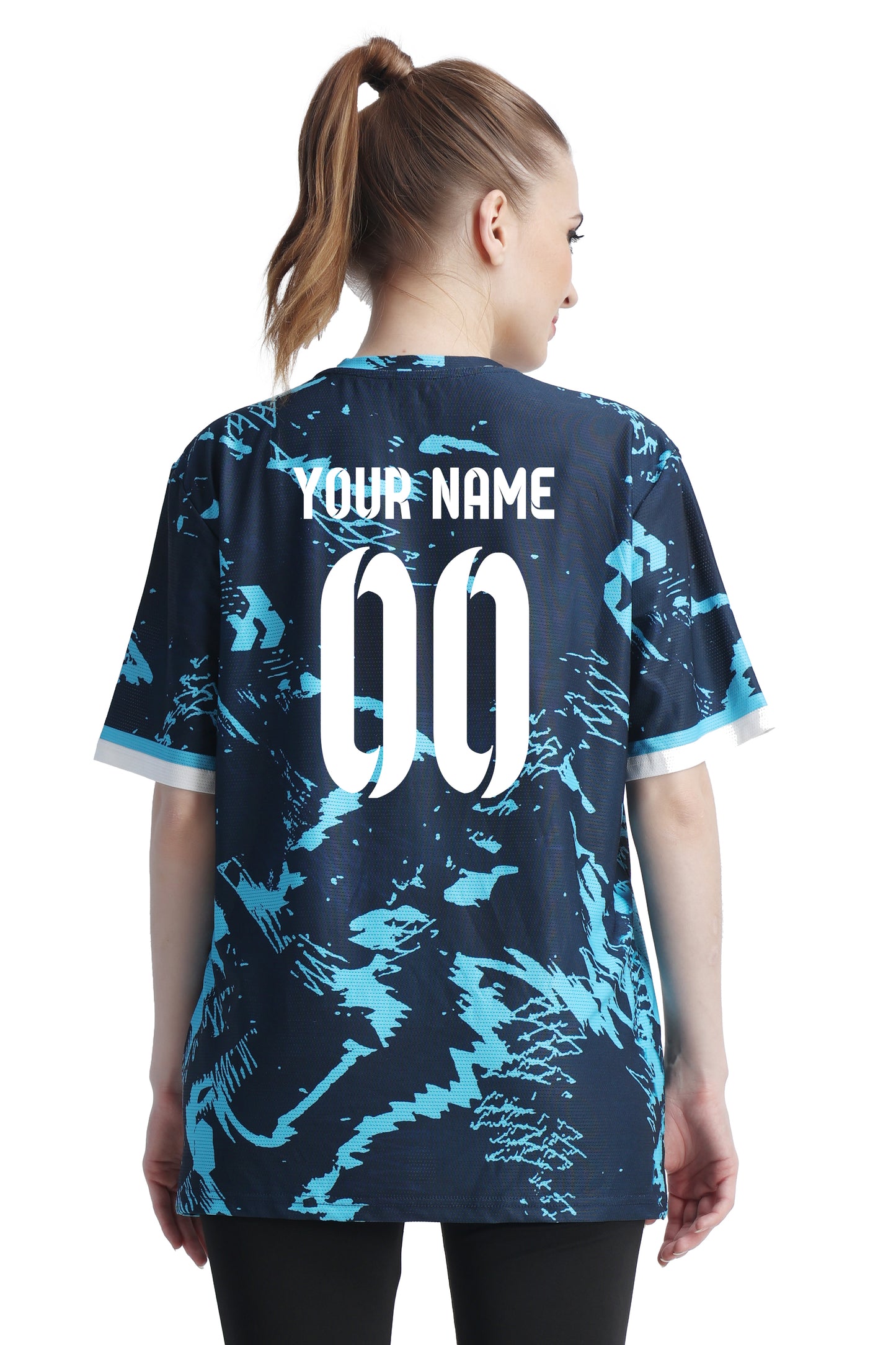 Unisex Customised Sports Jersey - Oceanic Blue