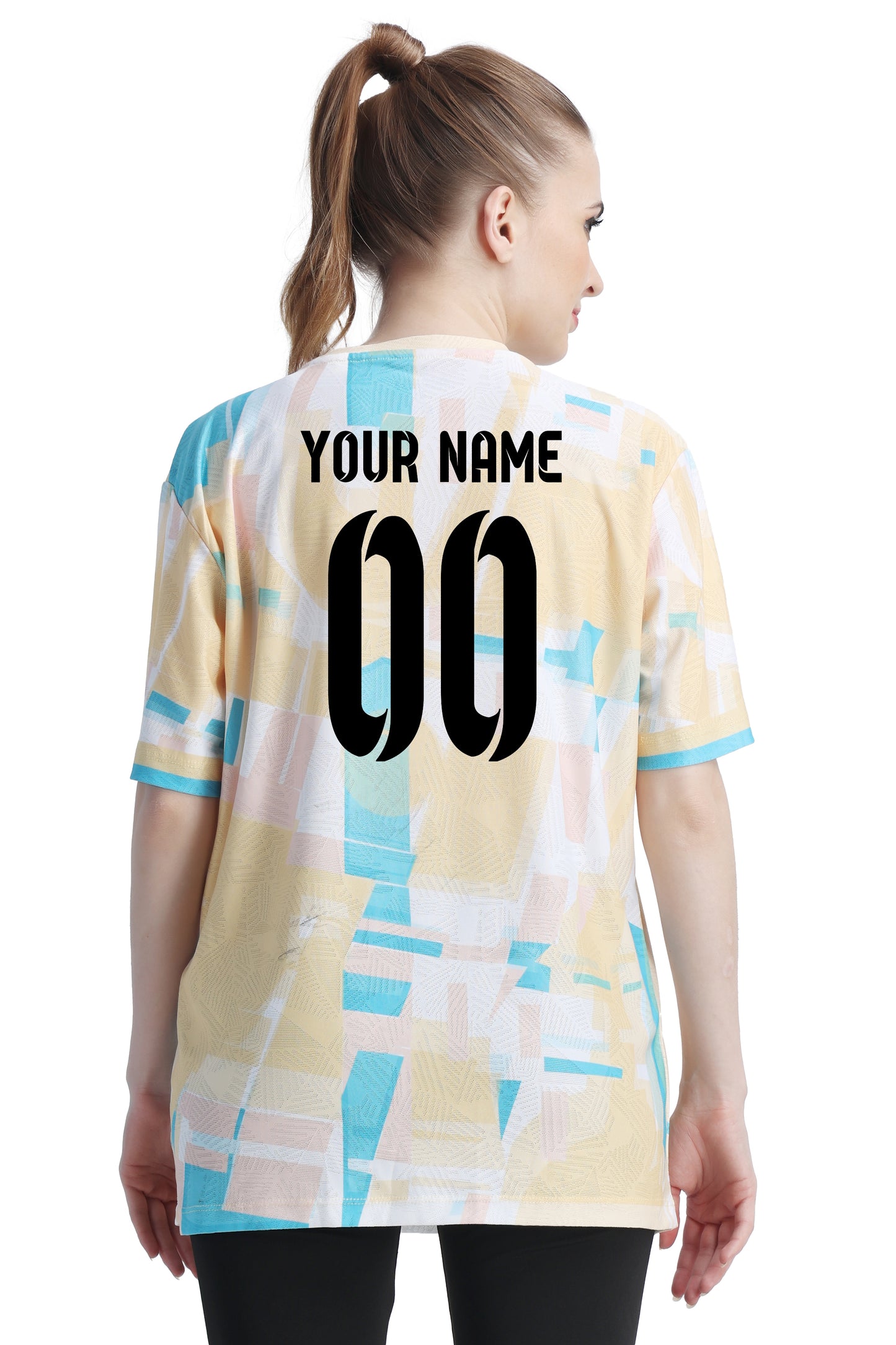 Unisex Customised Sports Jersey - Beige