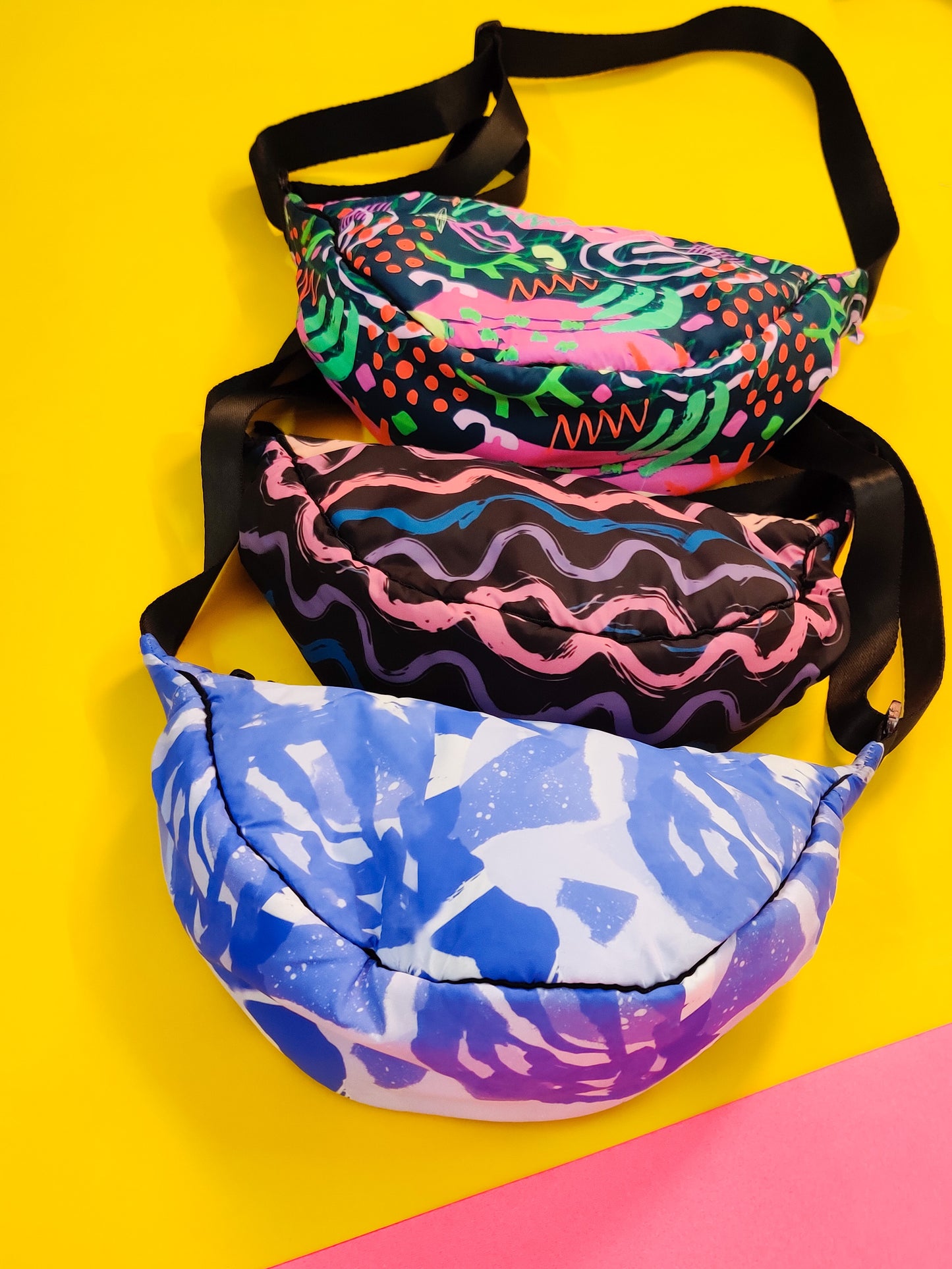 Banana Shoulder Bag - Abstract