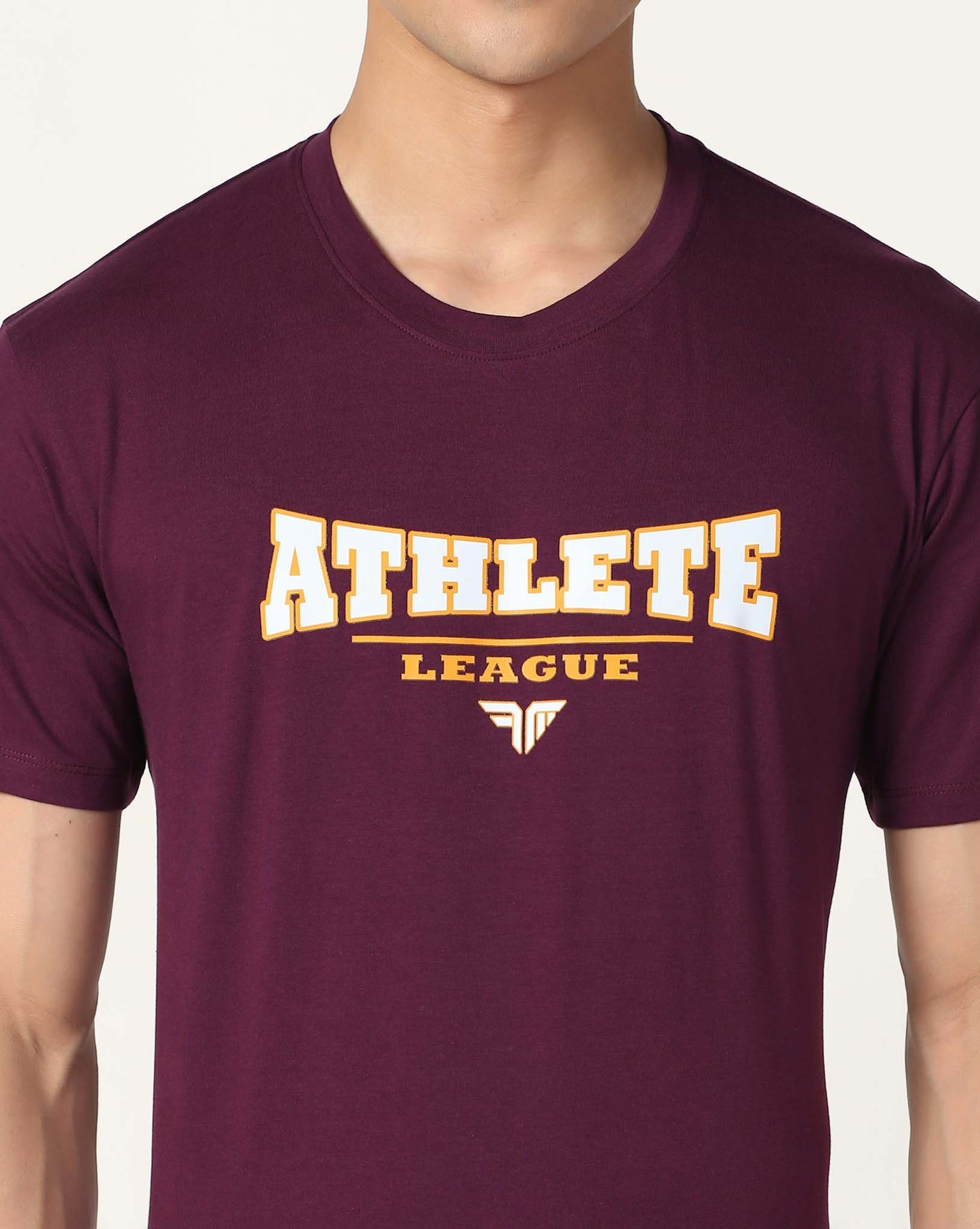 Men's Cotton Lycra Tee - Purple
