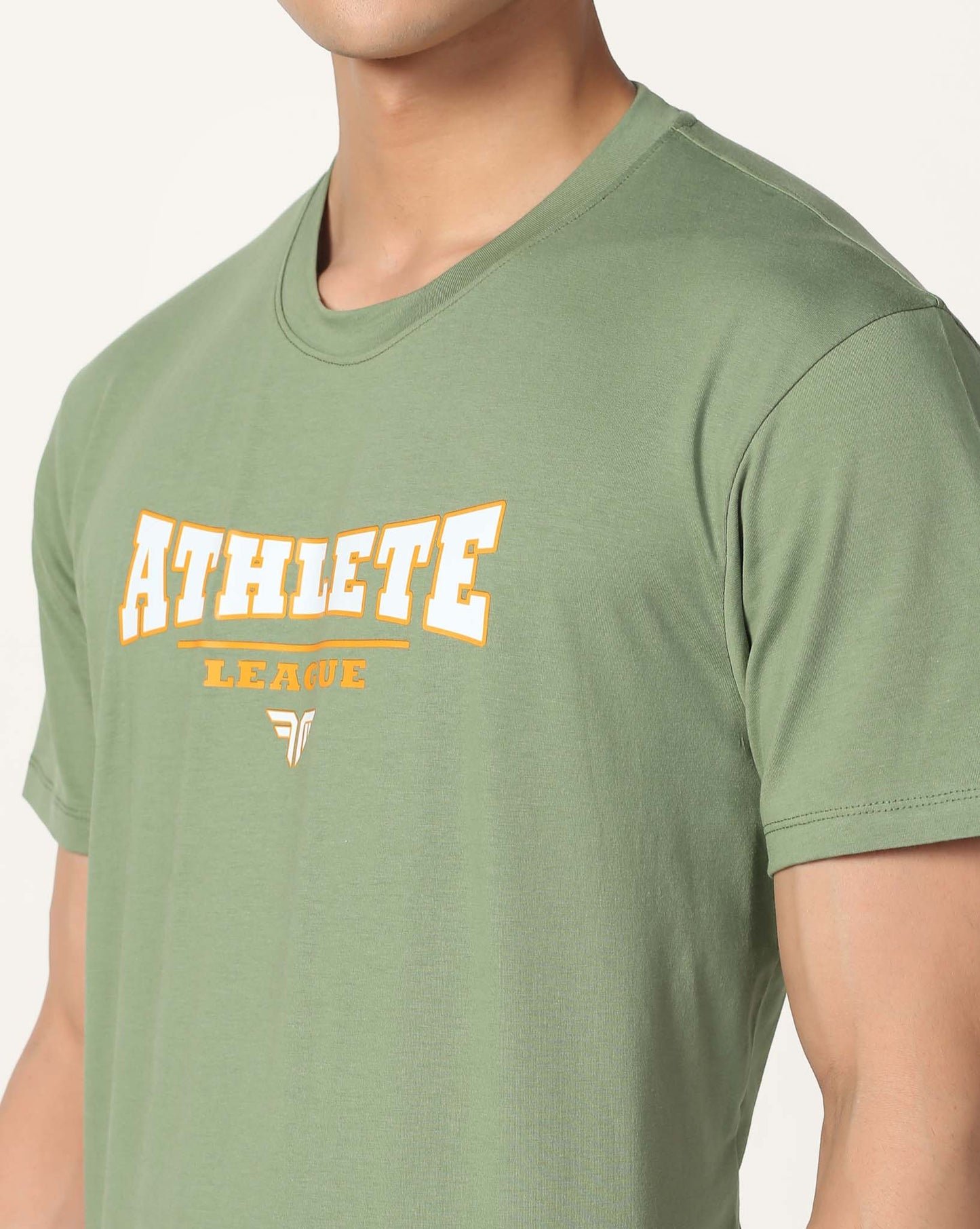 Men's Cotton Lycra Tee - Olive