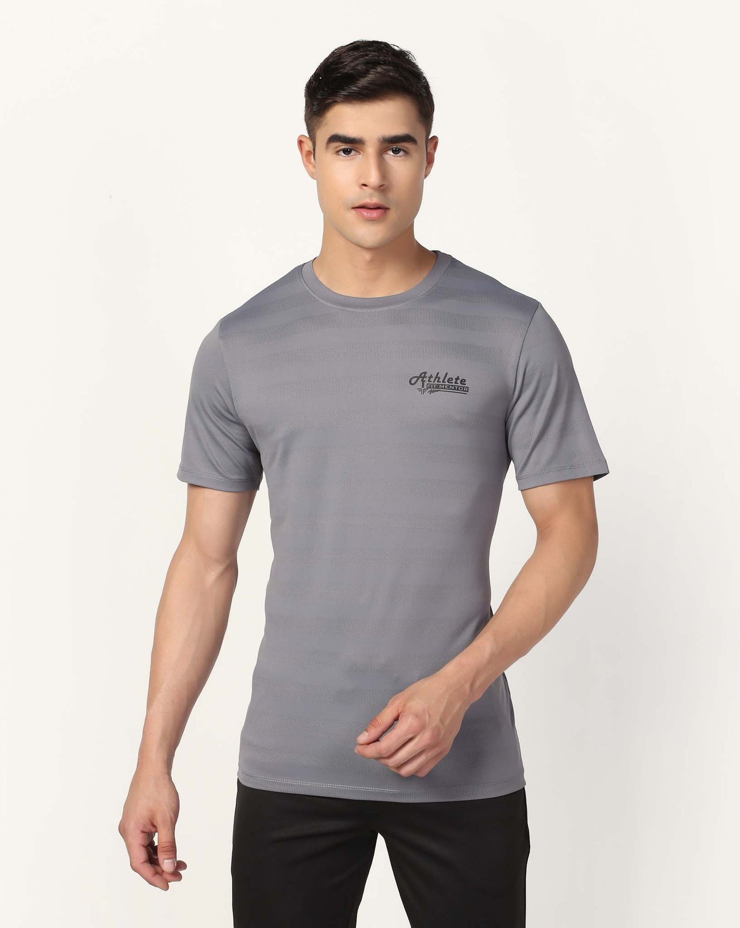 Men's Training Polyester Tee - Grey
