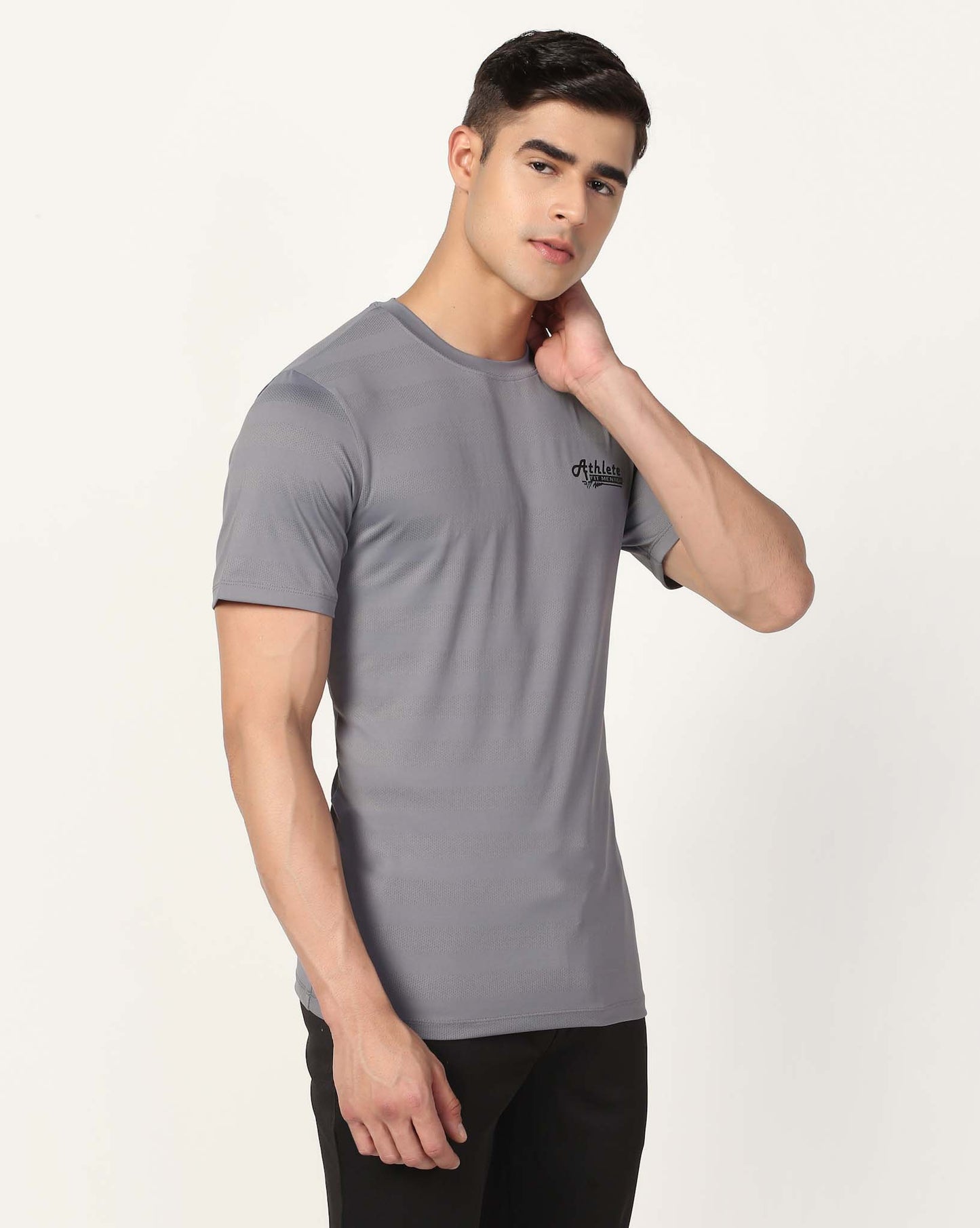 Men's Training Polyester Tee - Grey