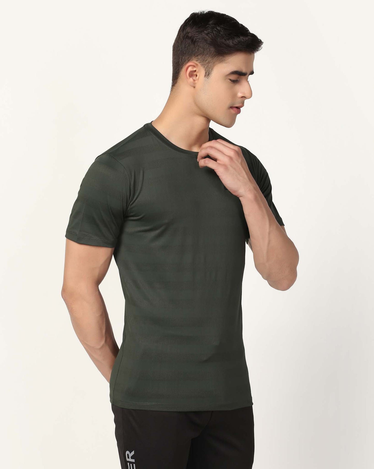 Men's Training Polyester Tee - Olive