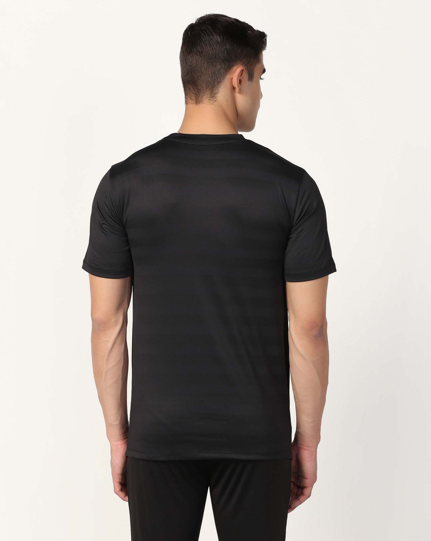 Men's Training Polyester Tee - Black