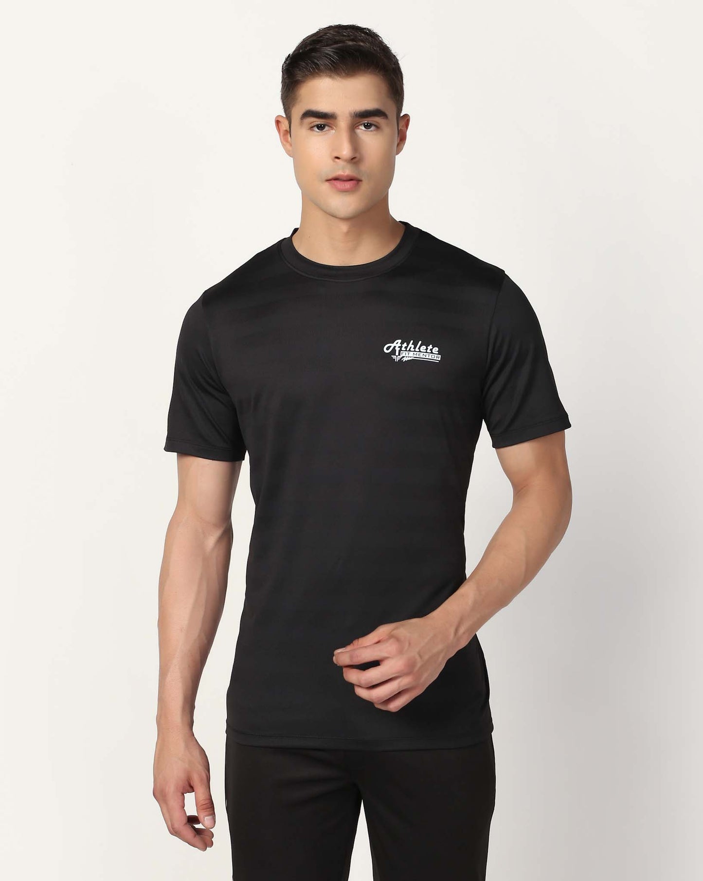 Men's Training Polyester Tee - Black