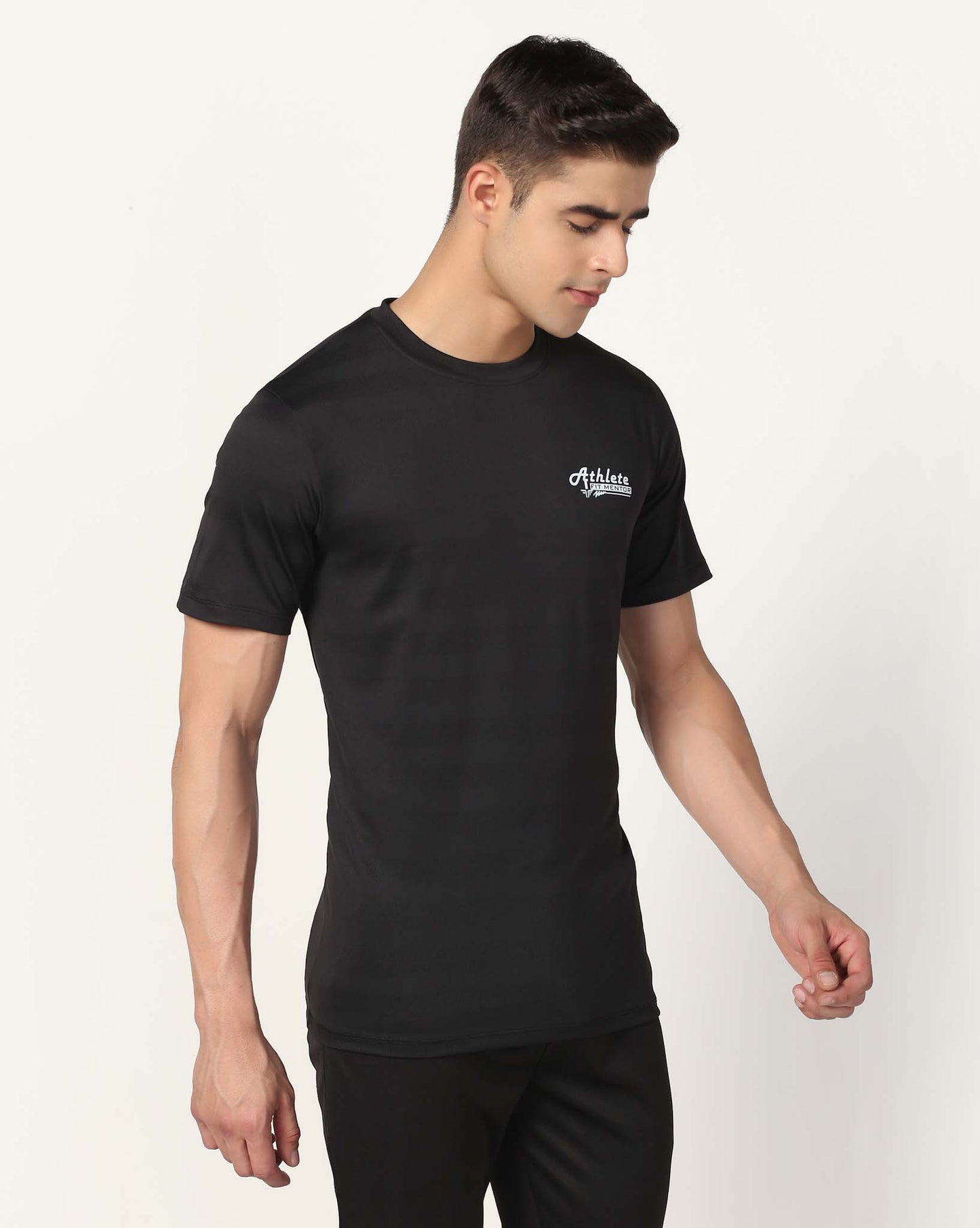 Men's Training Polyester Tee - Black