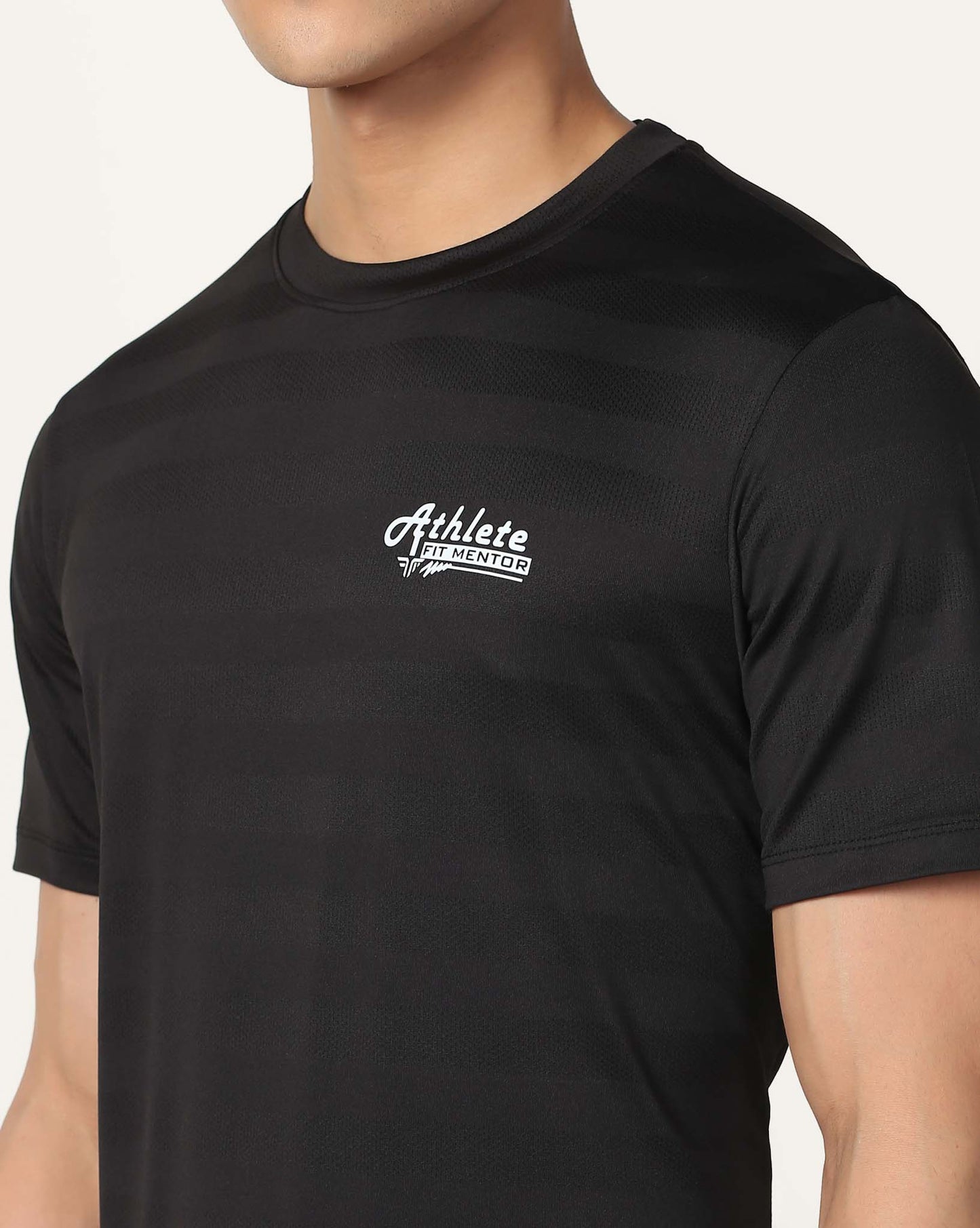 Men's Training Polyester Tee - Black