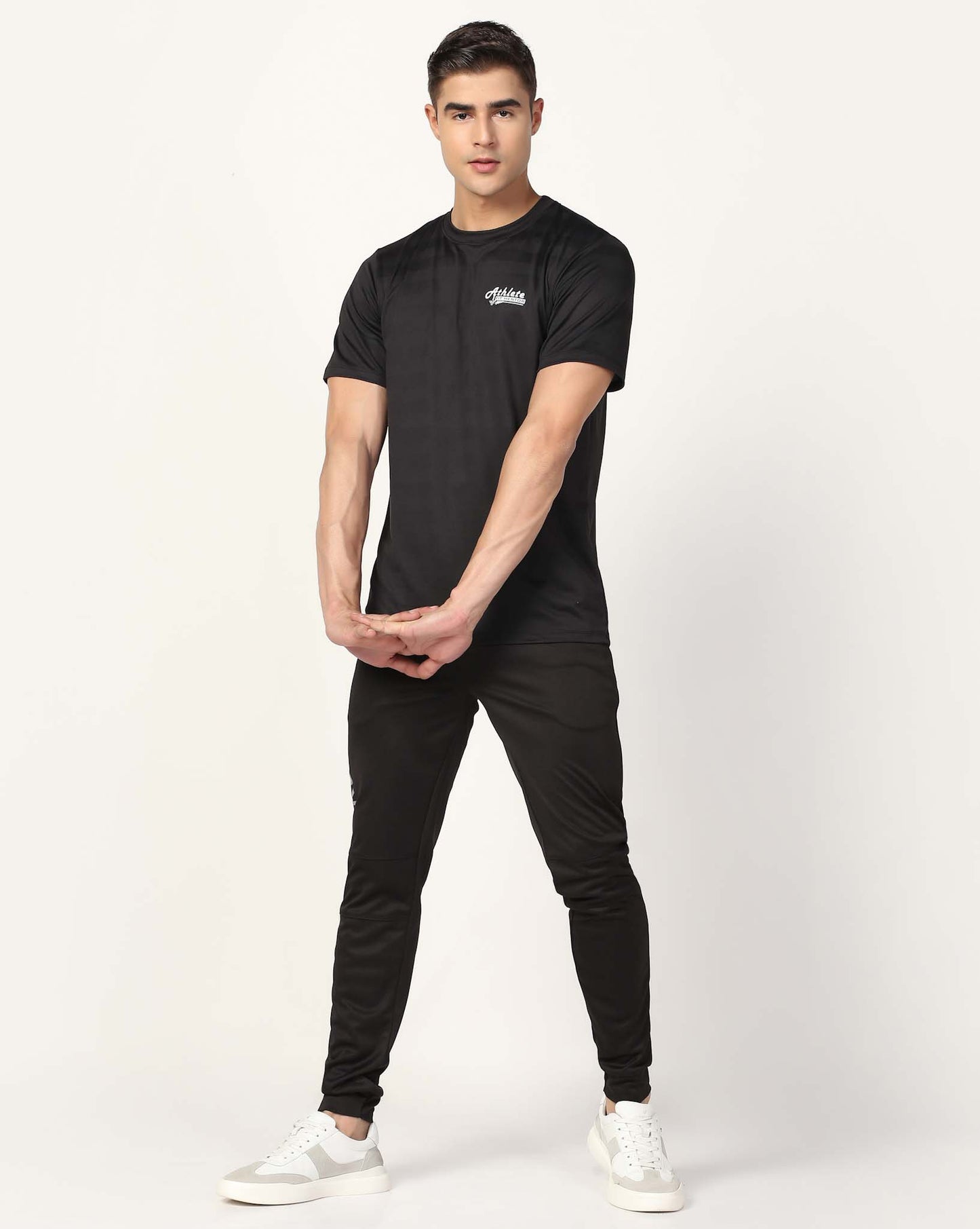 Men's Training Polyester Tee - Black