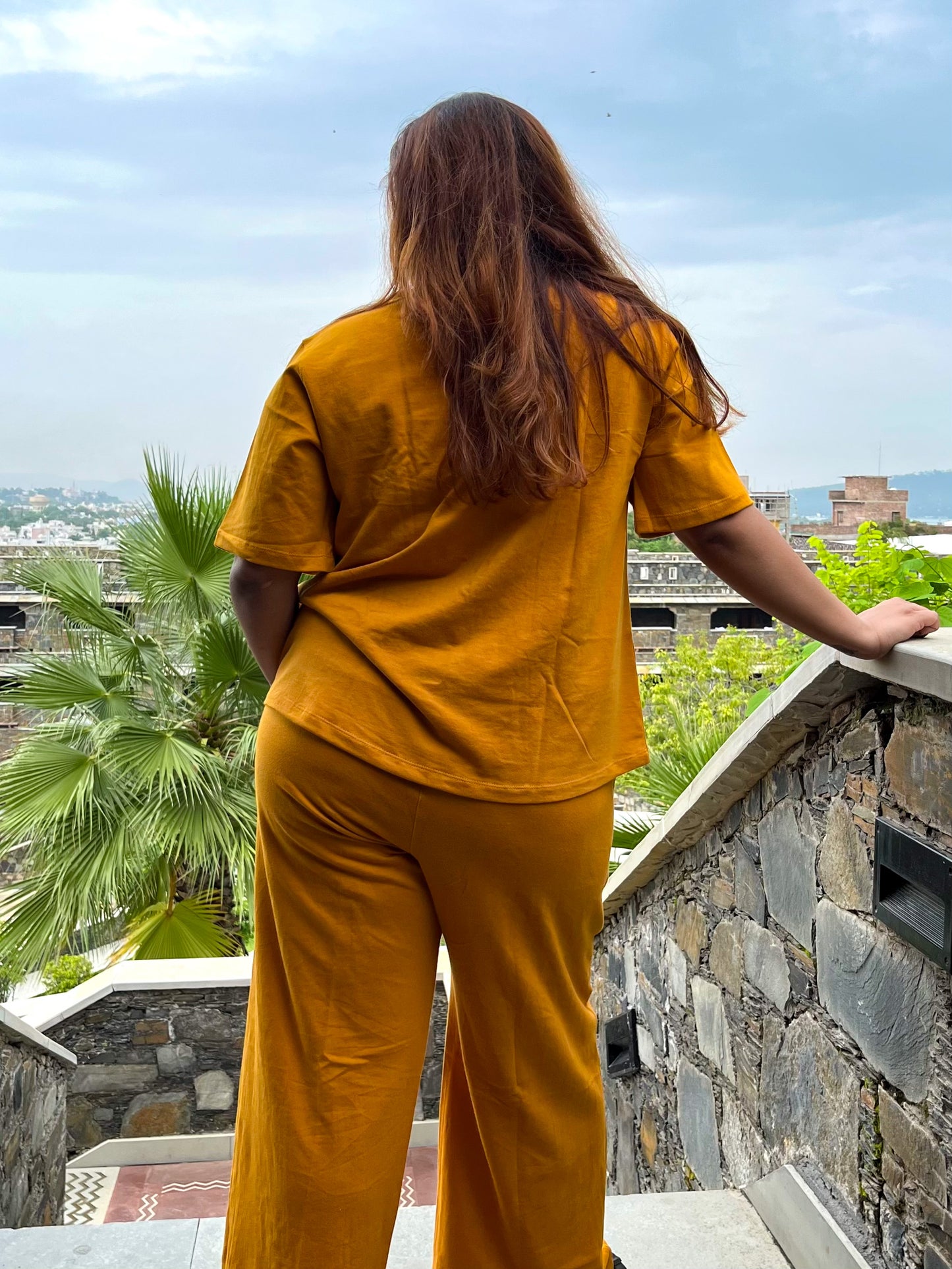 Women's Leisure Coord Set - Mustard