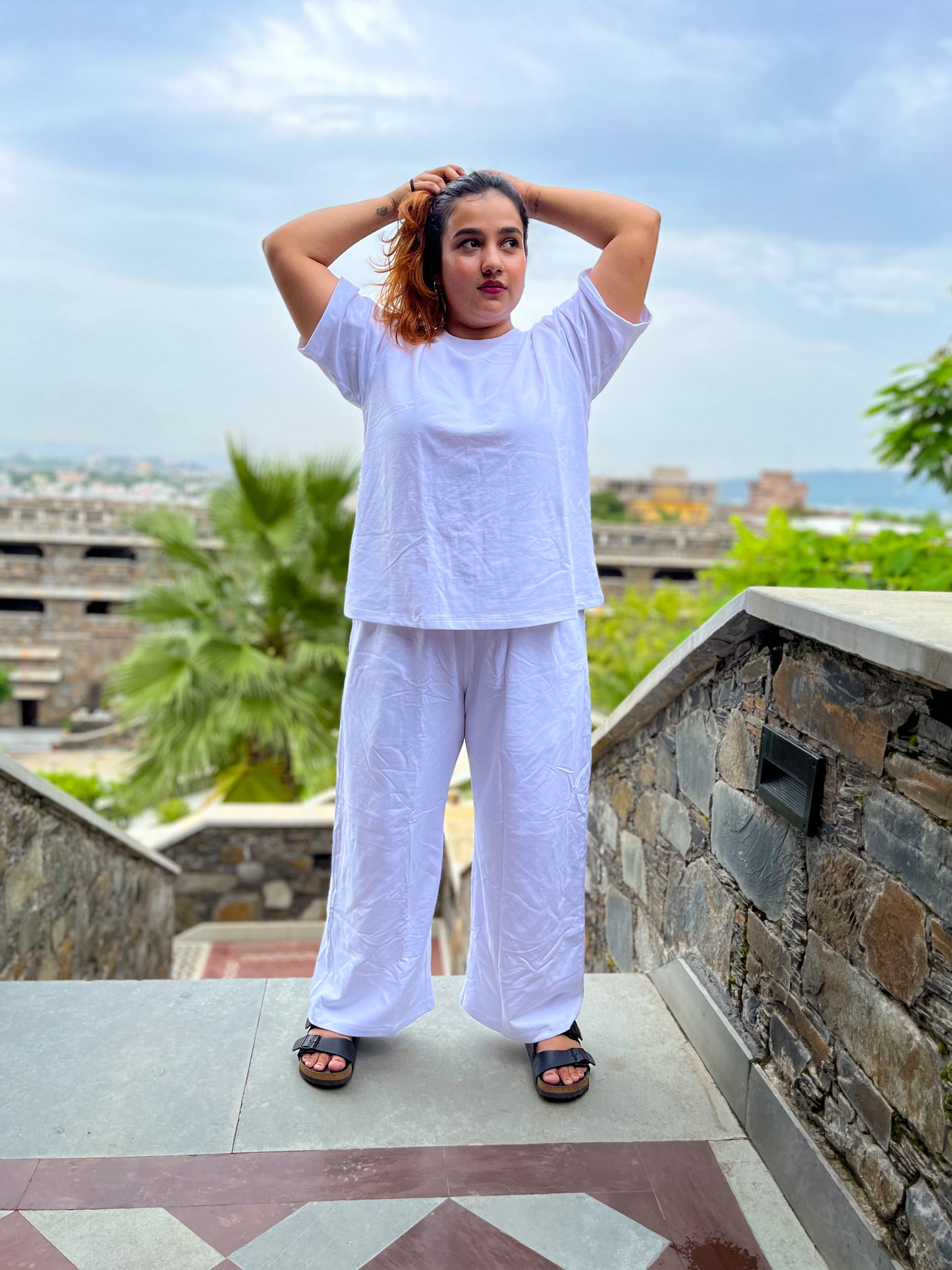 Women's Leisure Coord Set - White